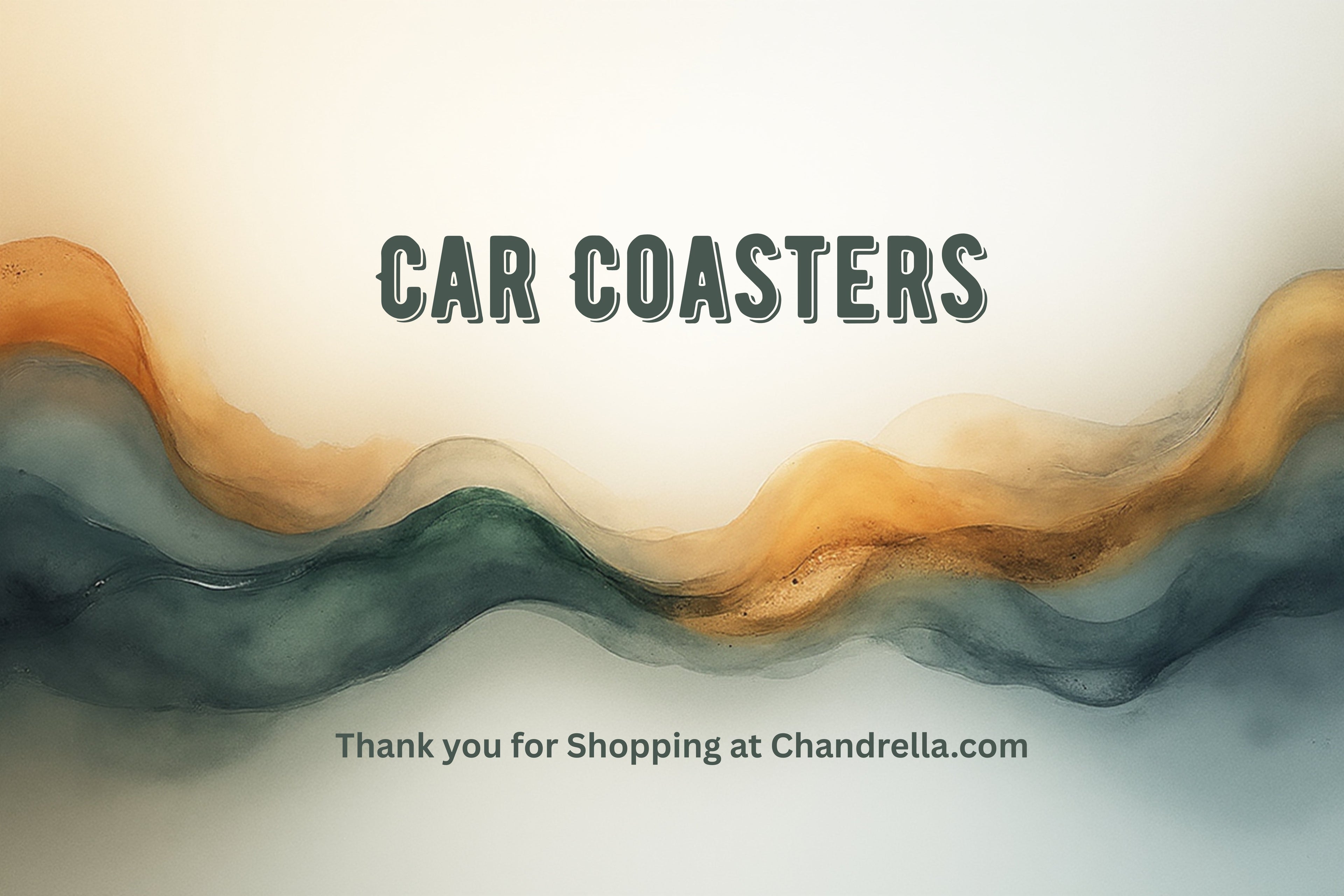 Personalized neoprene car coaster set – sublimated design, fits standard car cup holders”