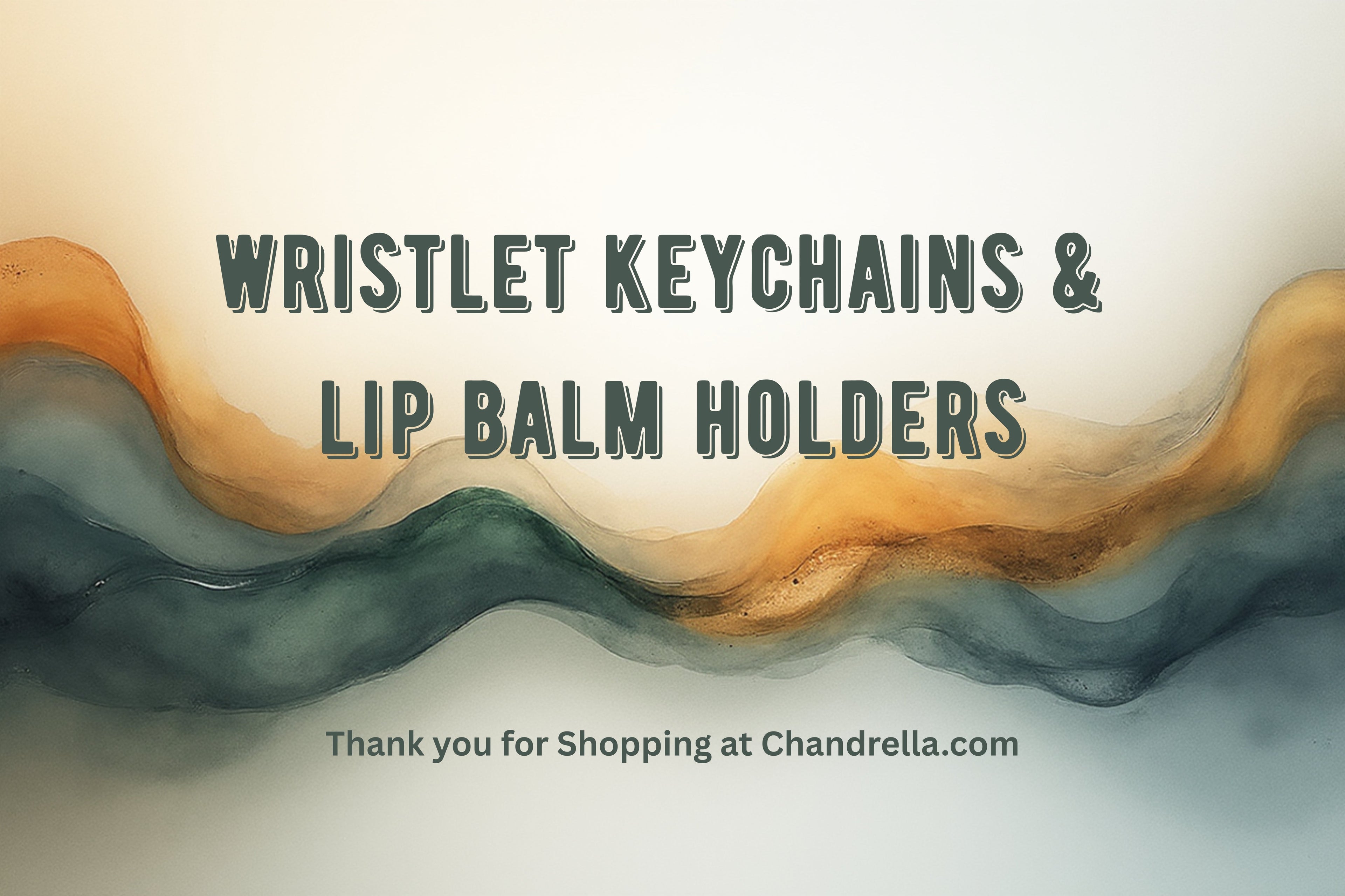 “Personalized wristlet keychain and lip balm holder set”