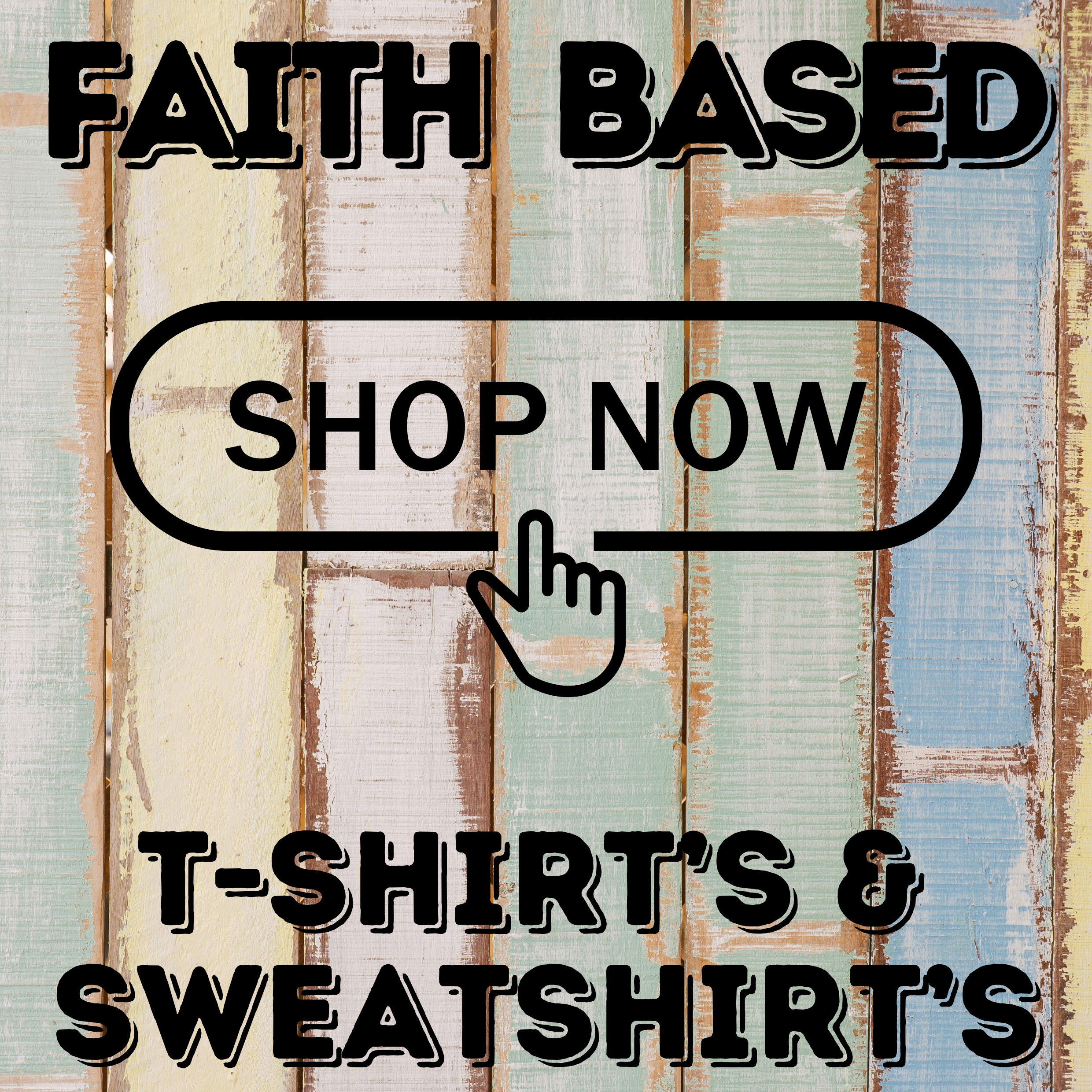 Faith-inspired t-shirts and sweatshirts featuring uplifting and inspirational messages