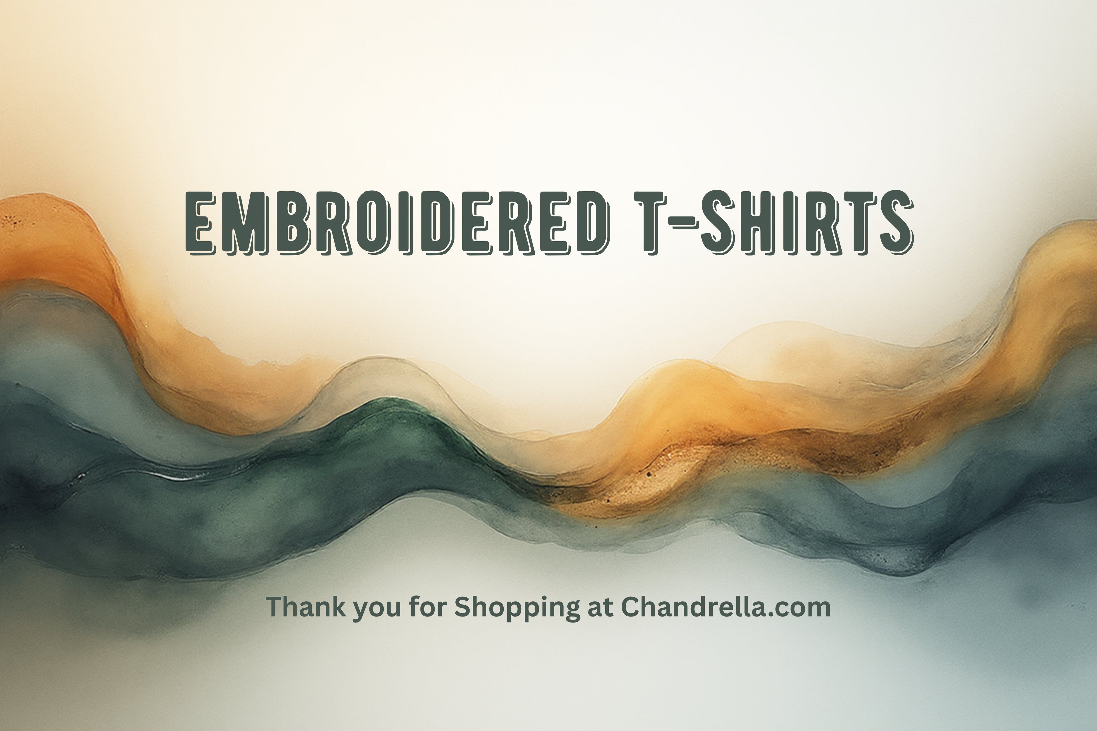 “Embroidered T-shirt – minimalist stitched design”