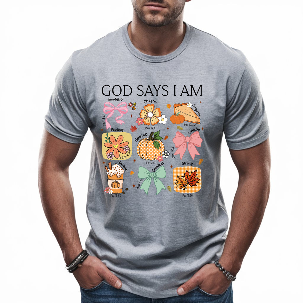 "God Says I Am" Autumn Affirmations T-Shirt