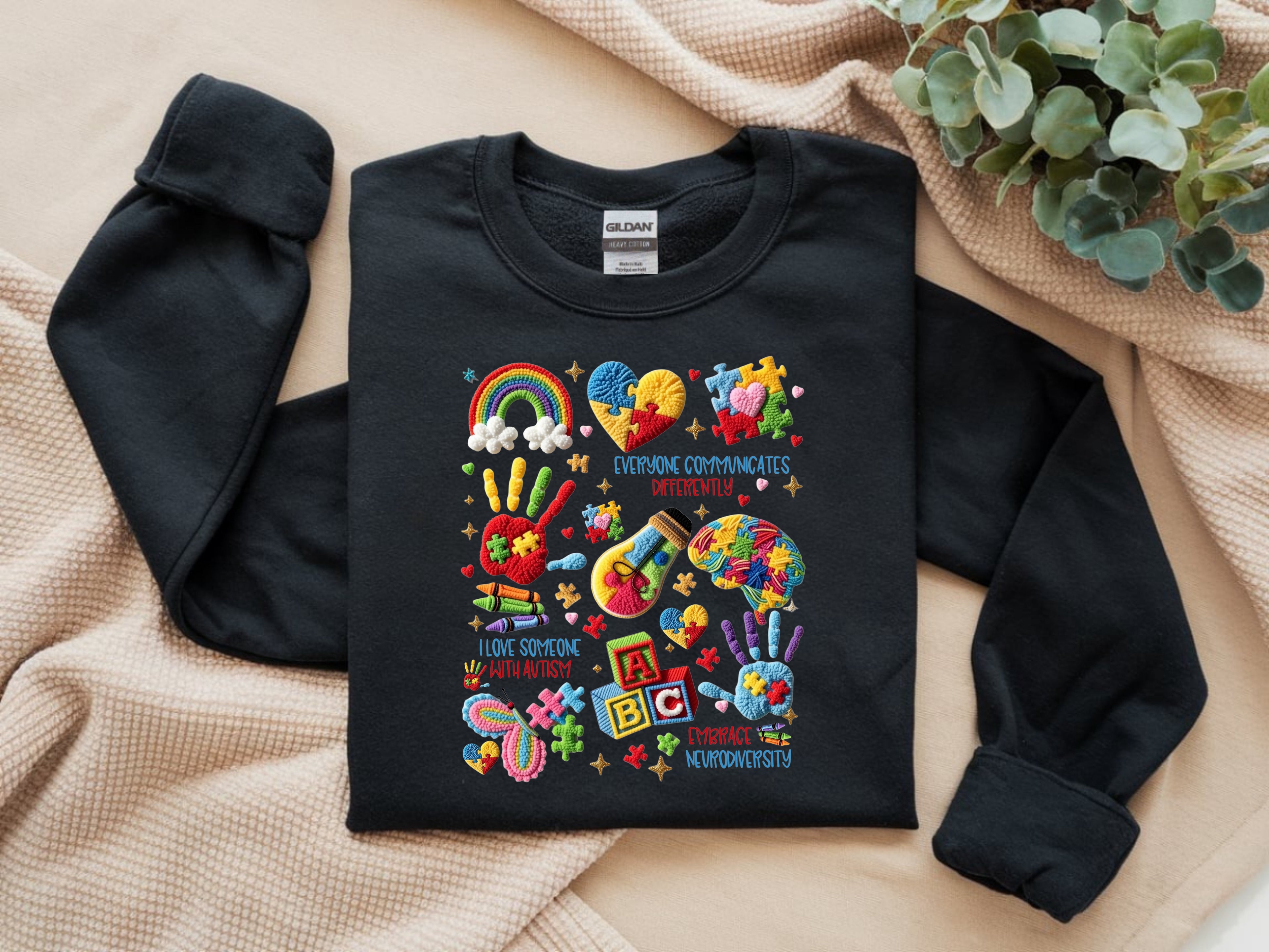 I Love Someone With Autism Sweatshirt - Autism Awareness Apparel