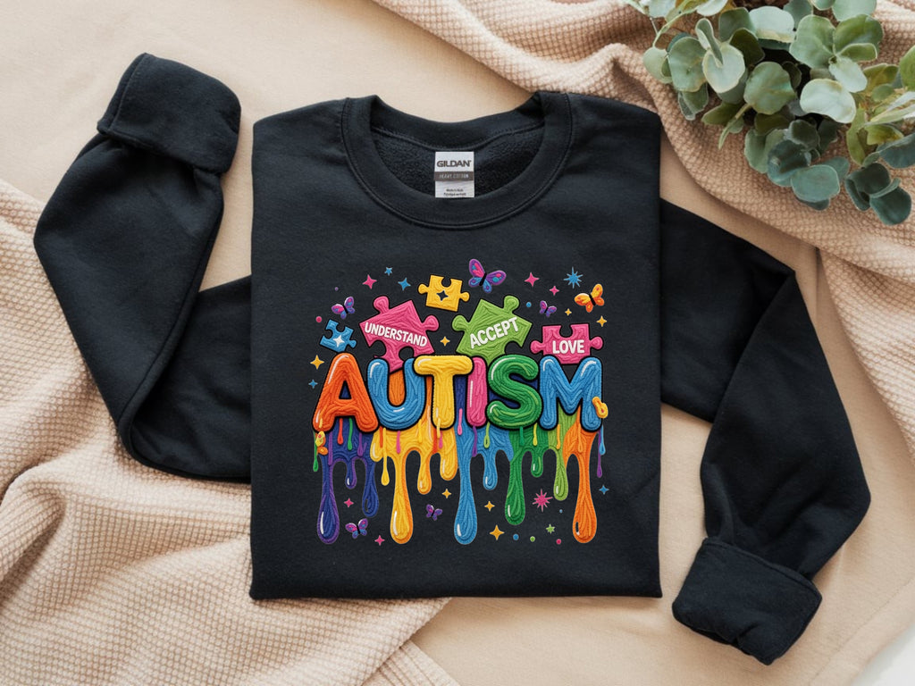 Autism, Understand, Love, Accept Sweatshirt – Autism Awareness Apparel