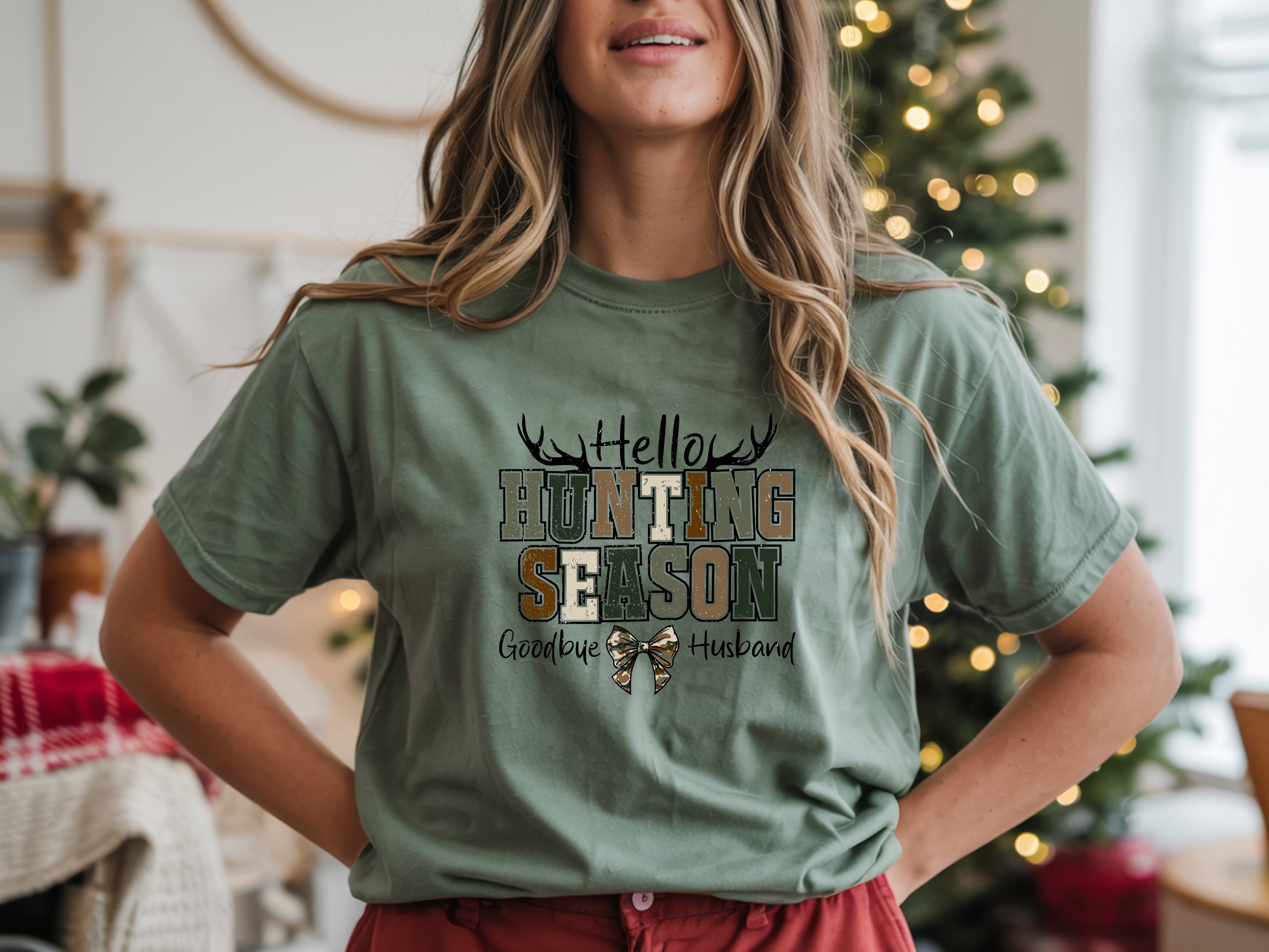 Hello Hunting Season Goodbye Husband T-Shirt – Funny Hunting Wife Tee