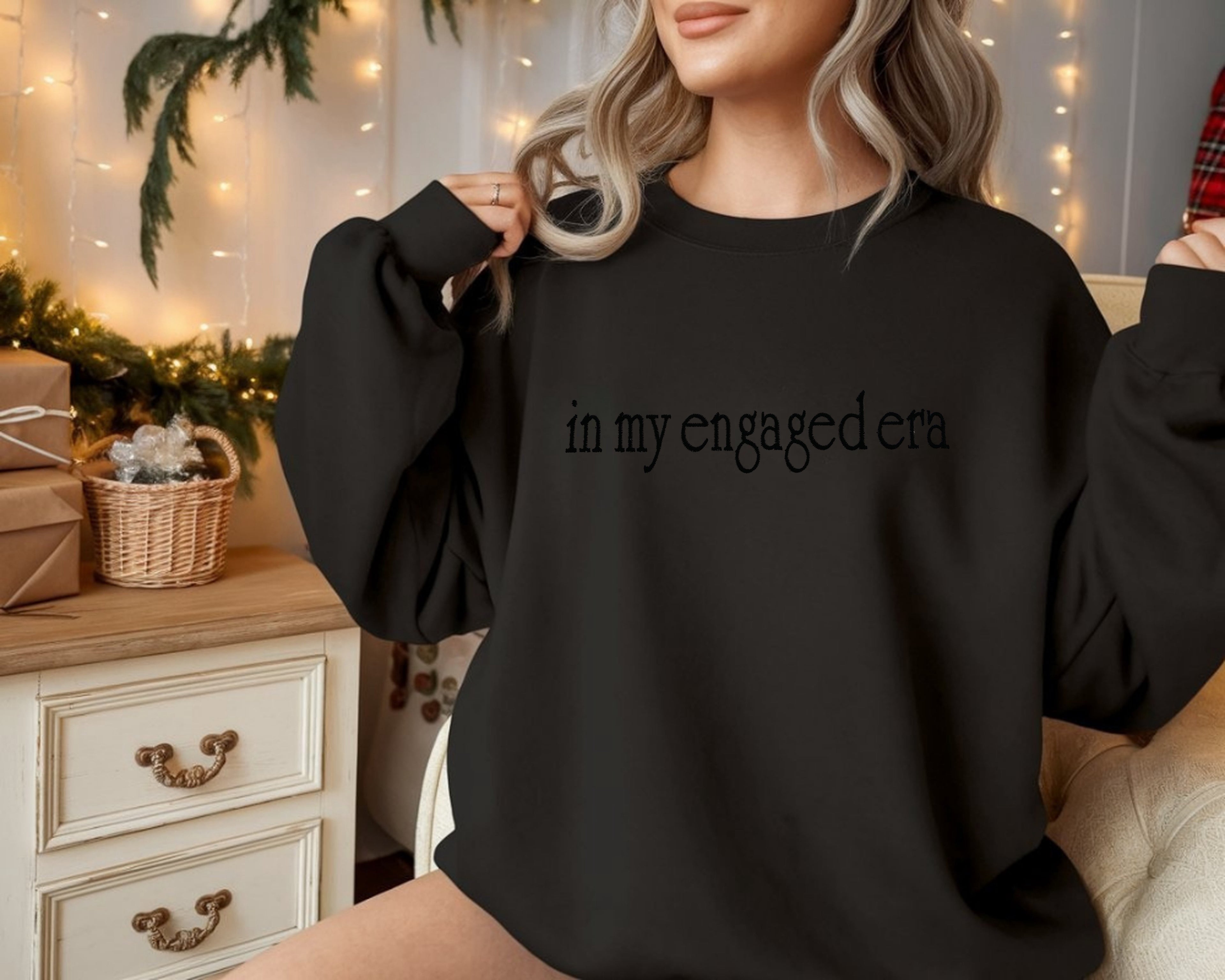 In My Engaged Era Embroidered Sweatshirt