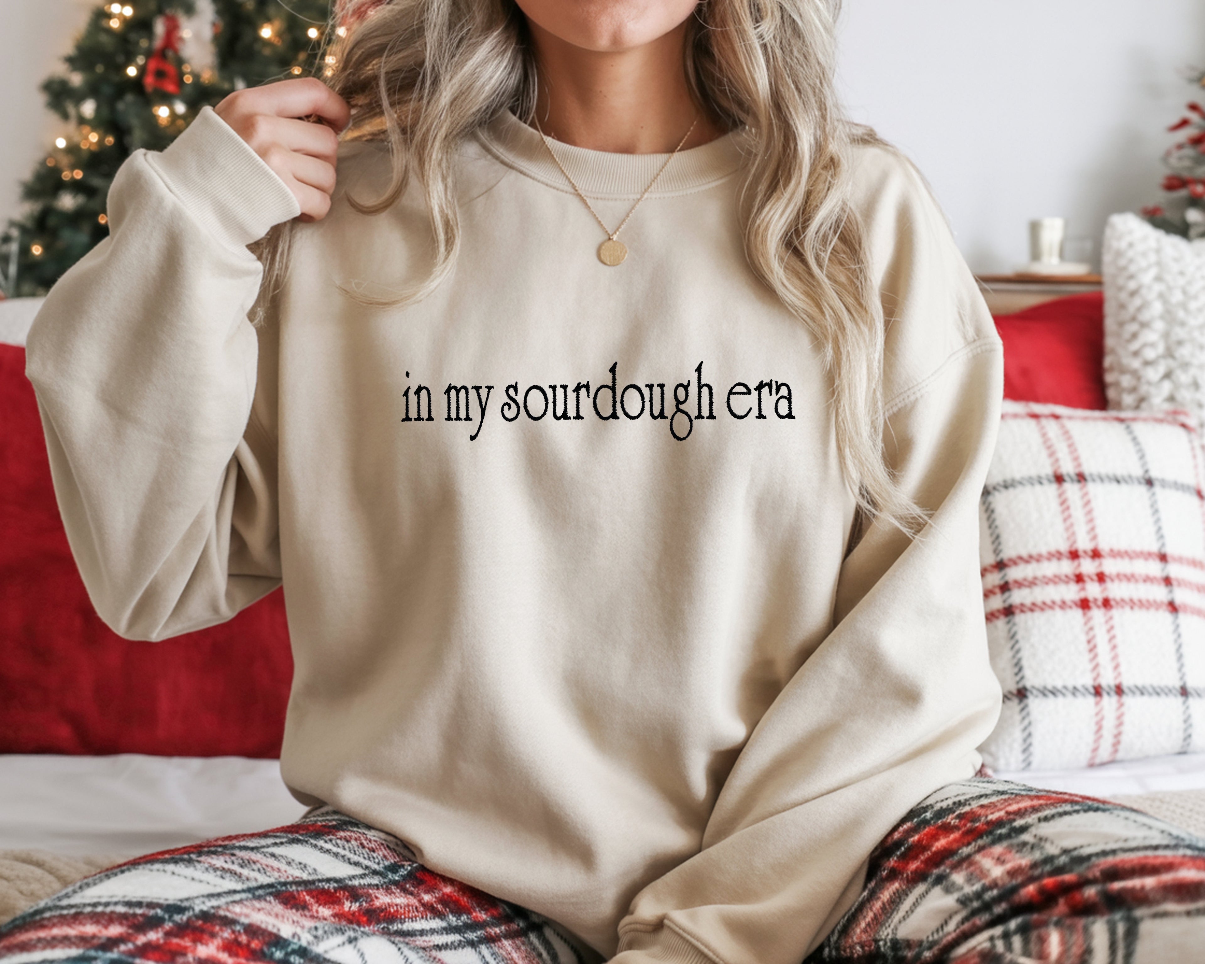 In My Sourdough Era Embroidered Sweatshirt
