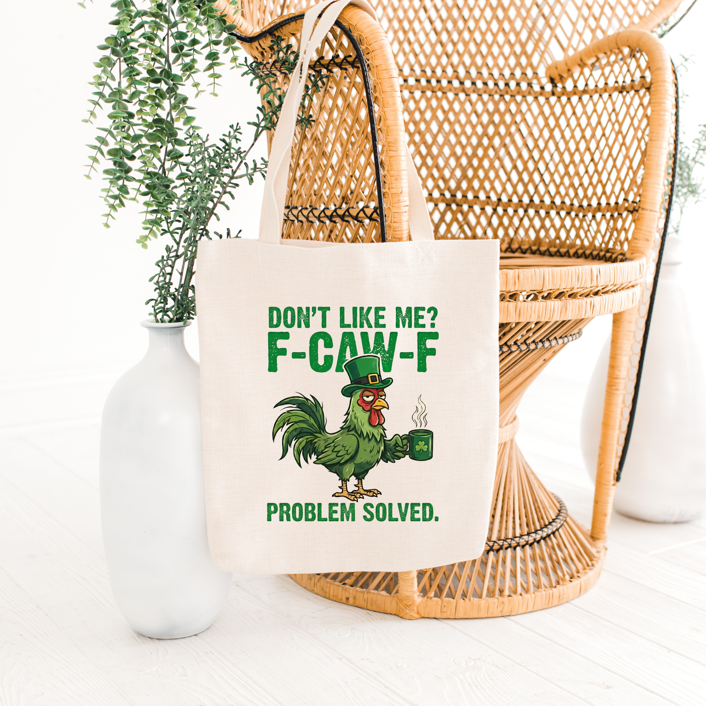 Irish F-Caw-F Eco-Friendly Canvas Tote