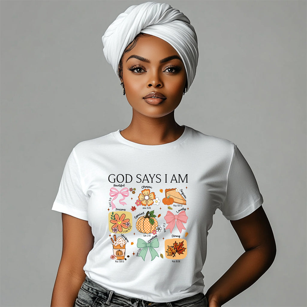 "God Says I Am" Autumn Affirmations T-Shirt