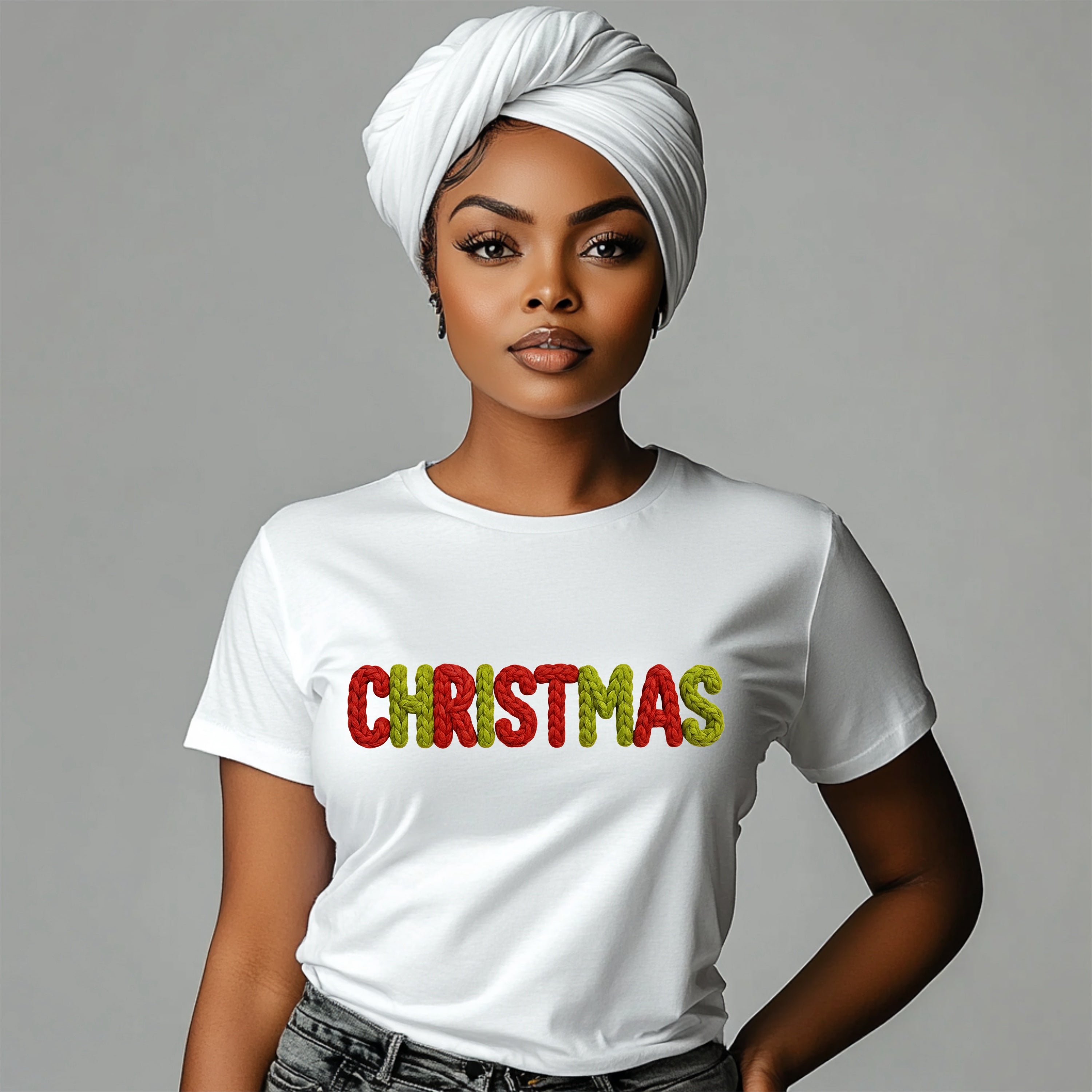 Cozy Knit Christmas T-Shirt