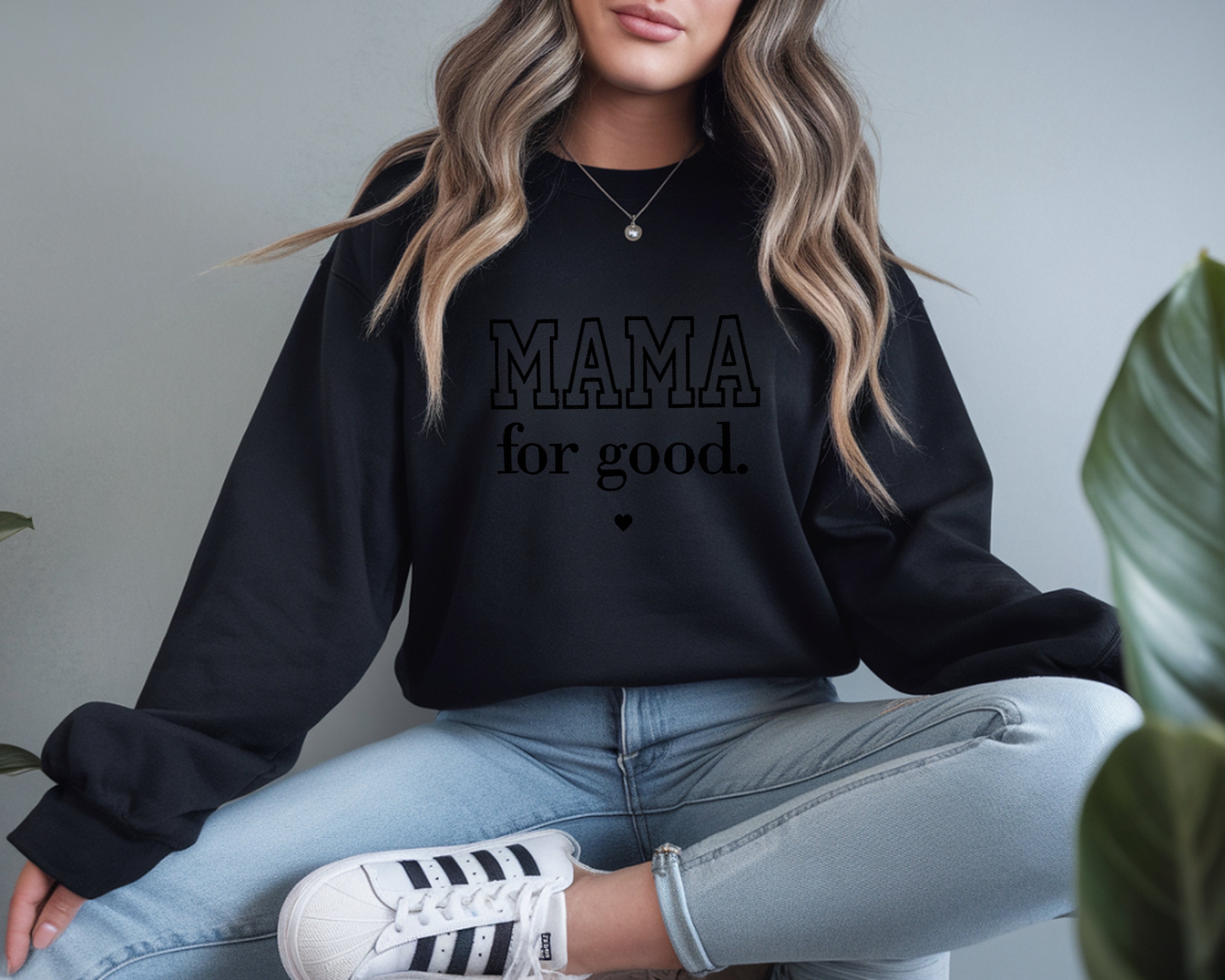 Mama for good. Embroidered Sweatshirt