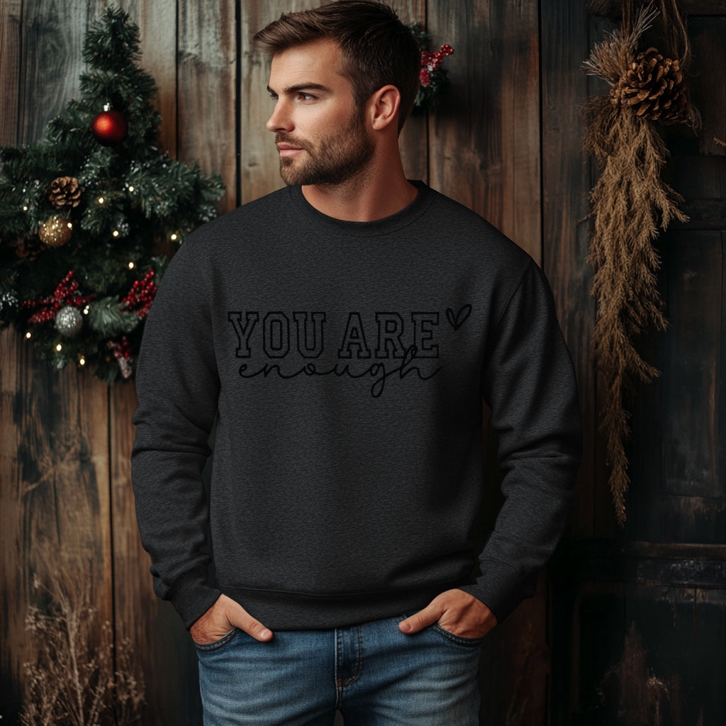You Are Enough Embroidered Sweatshirt