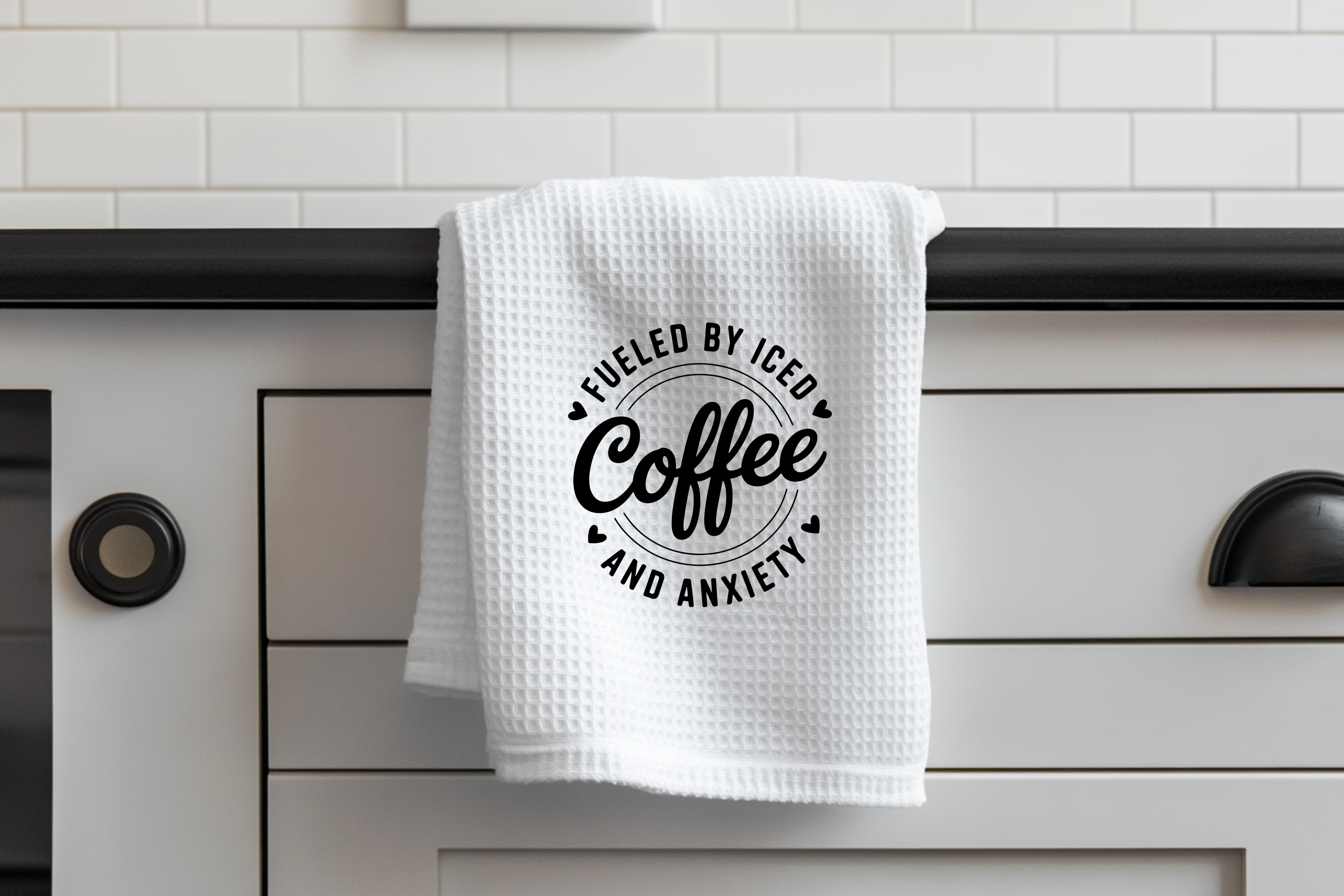 Fueled By Ice Coffee - Kitchen Towel