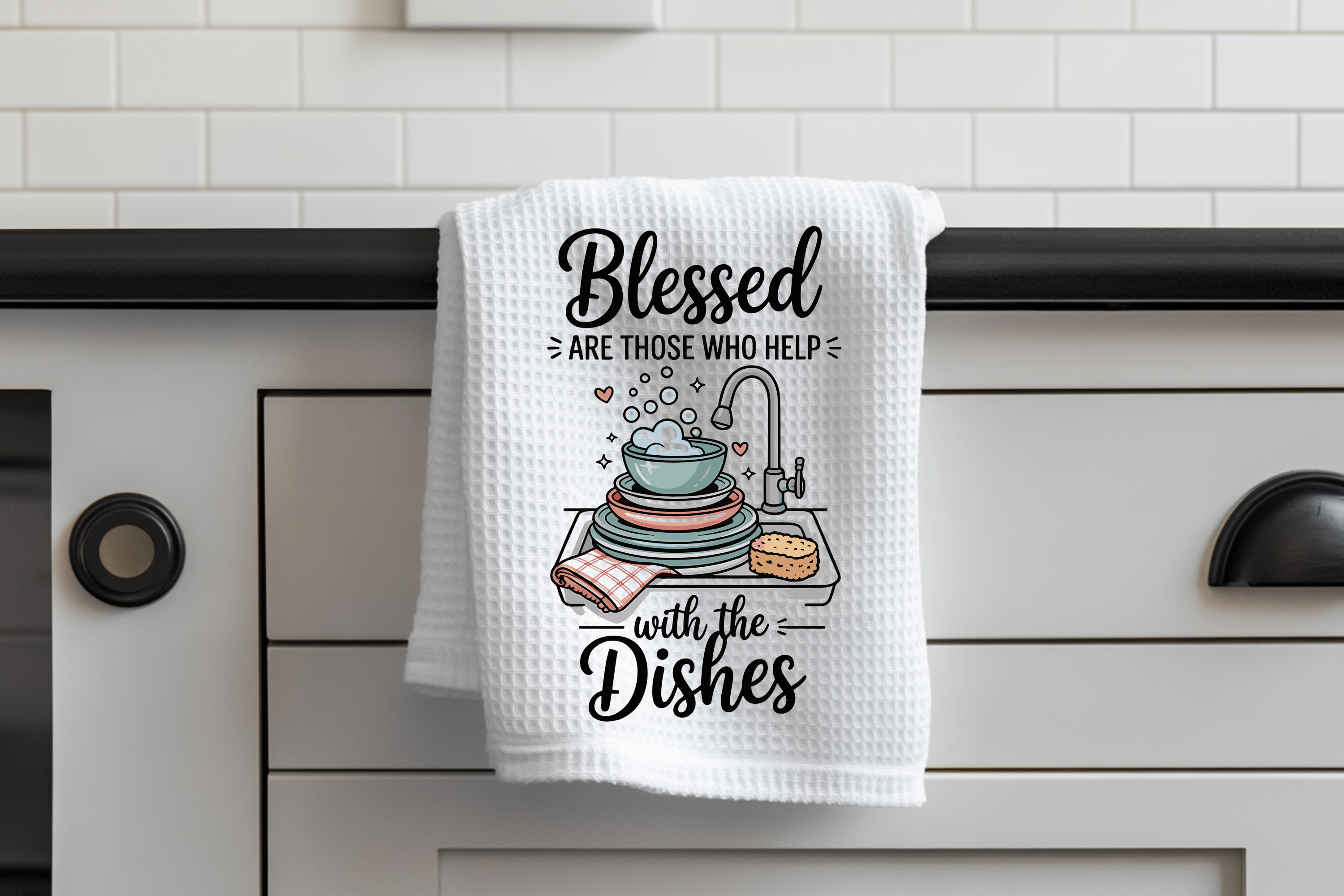 Blessed are those who-Funny Kitchen Towel