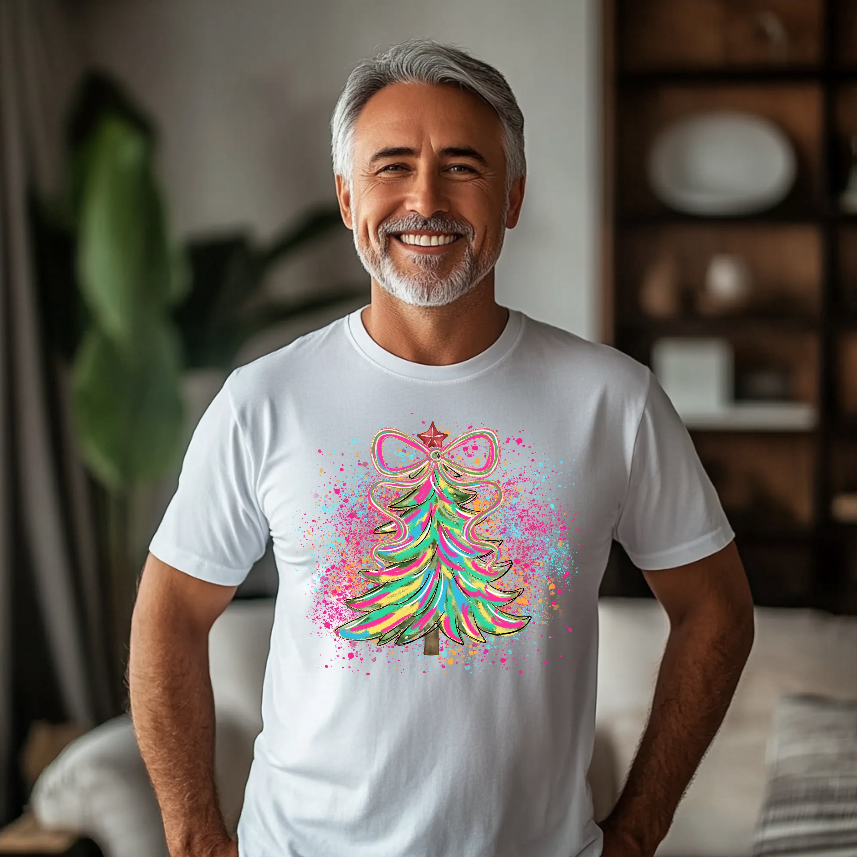 Preppy Colorful Tree  T-Shirt