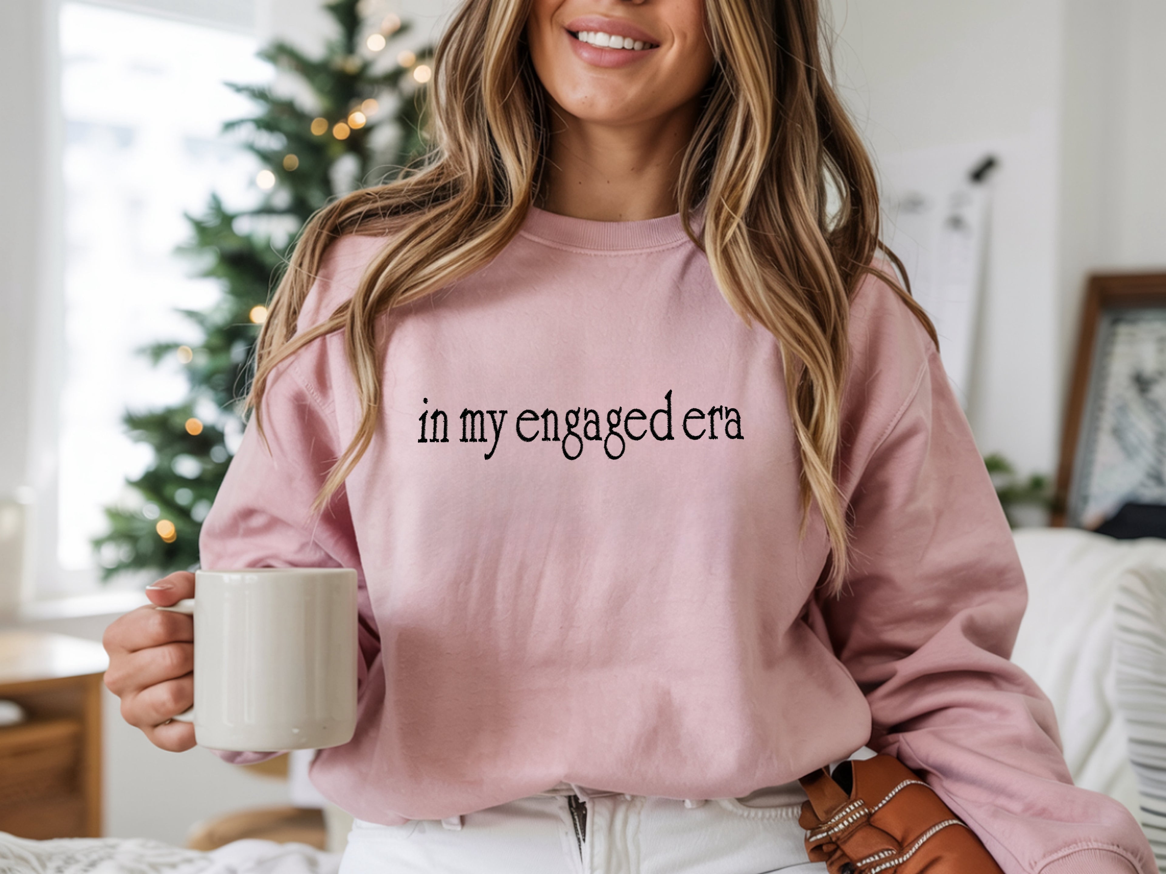 In My Engaged Era Embroidered Sweatshirt