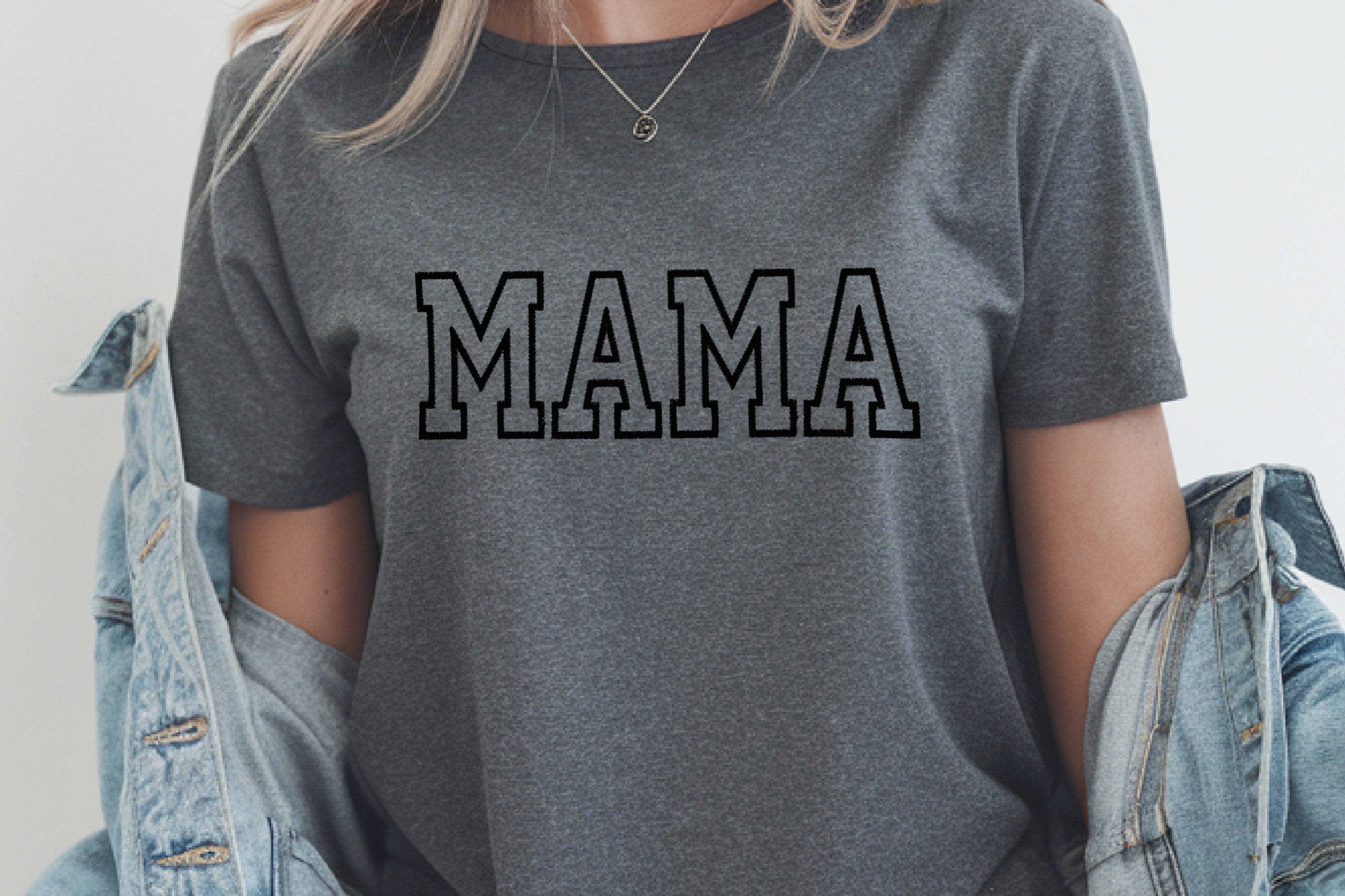 Mama Embroidered T-Shirt