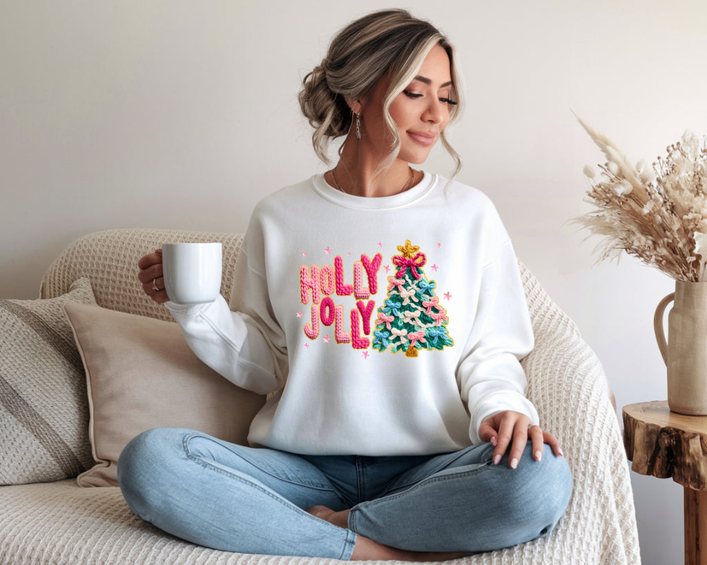 Retro Vibe Holly Jolly Sweatshirt