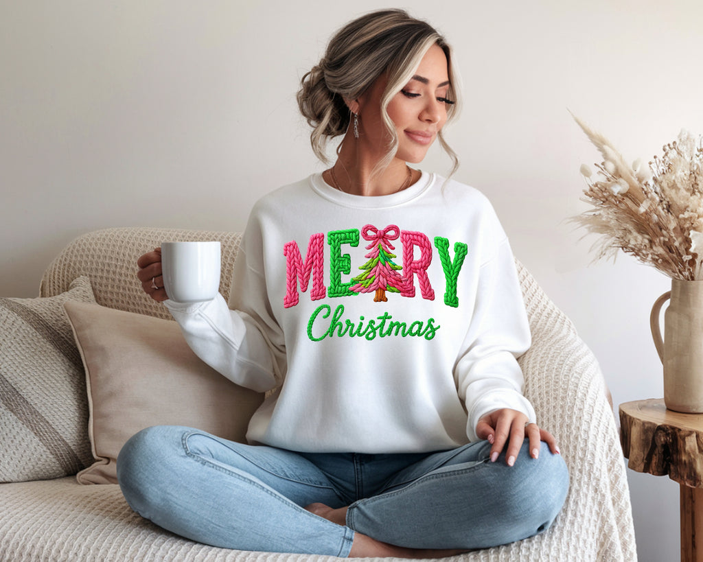 Whimsical Merry Christmas Sweatshirt