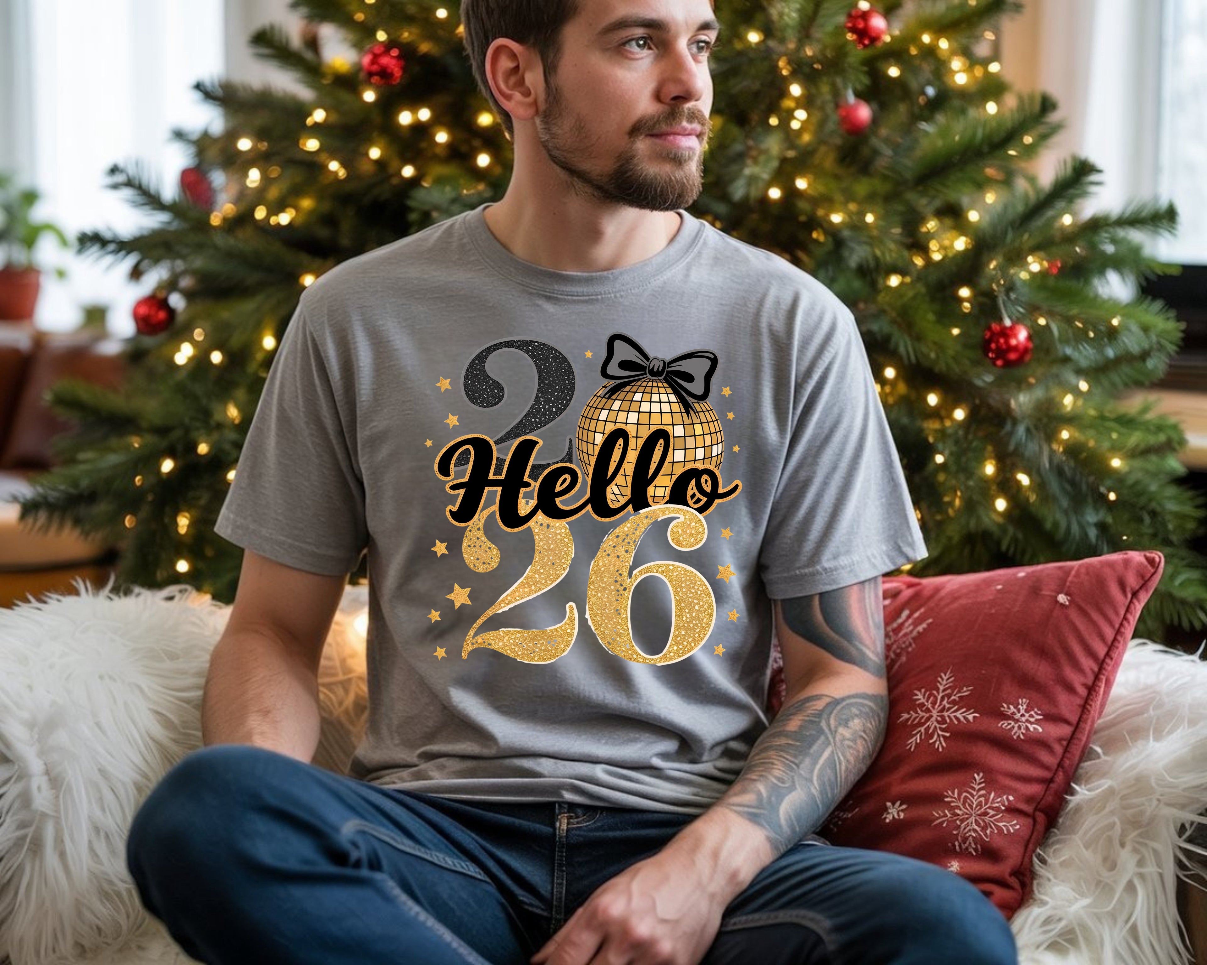 Hello 2026 Disco Ball T-Shirt