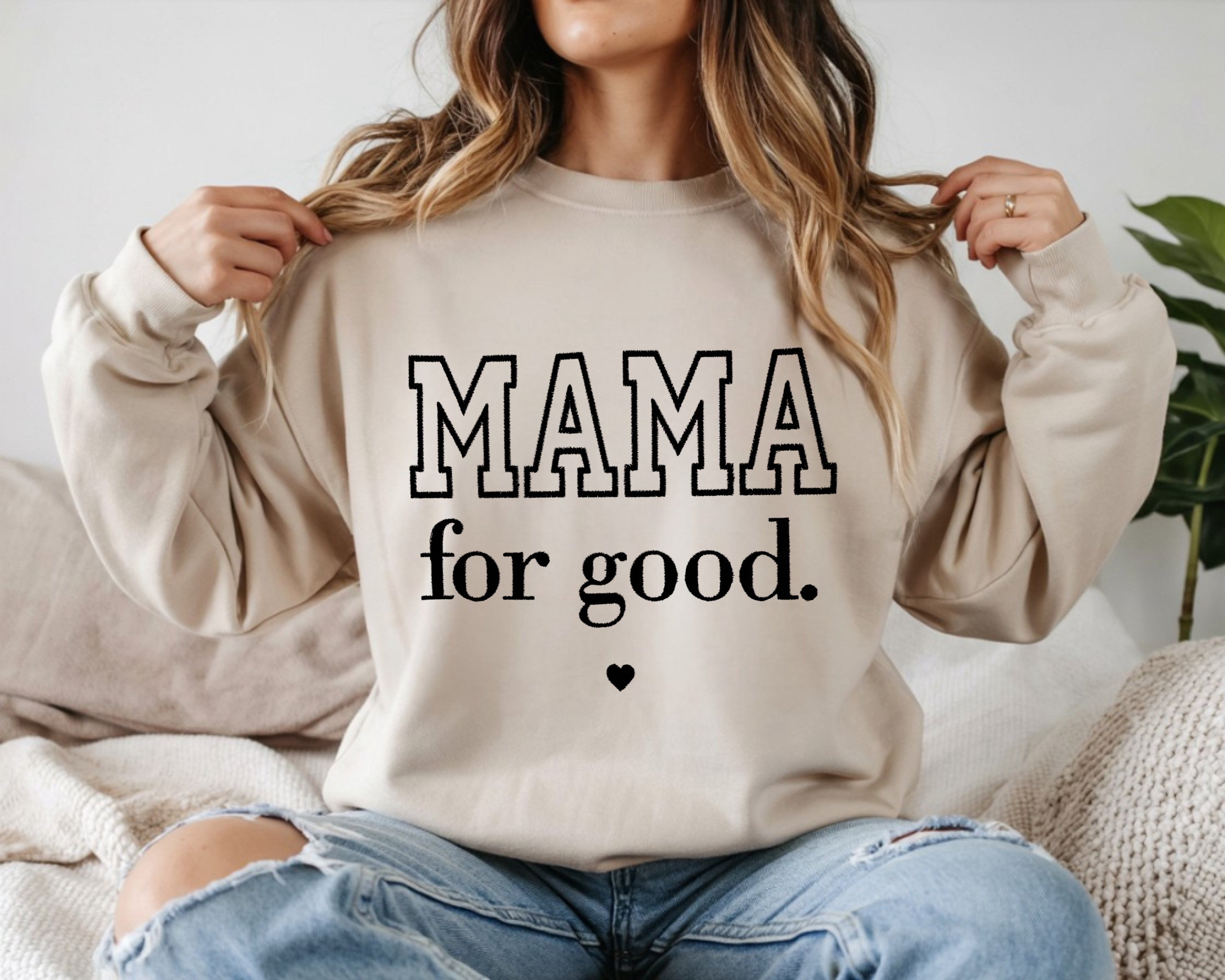 Mama for good. Embroidered Sweatshirt