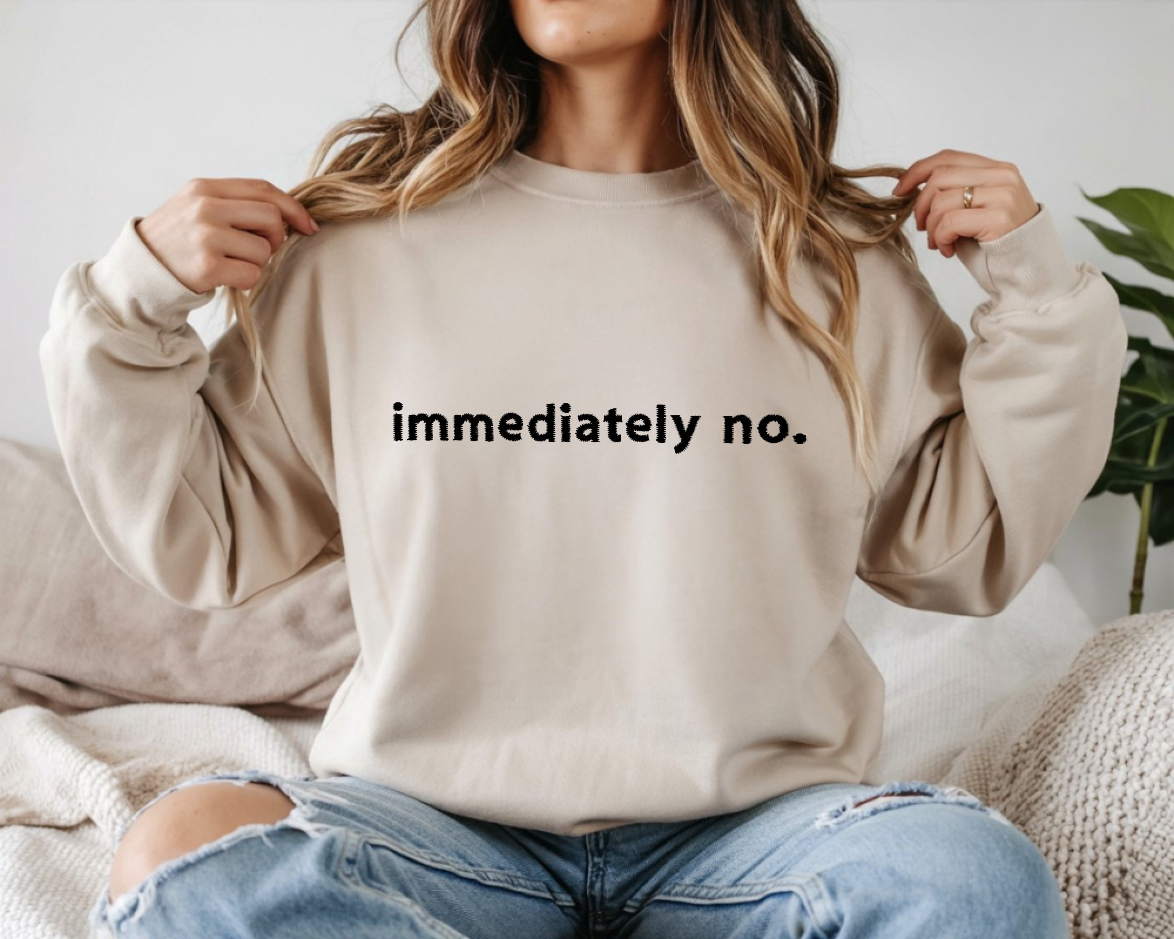 Immediately no. Embroidered Sweatshirt
