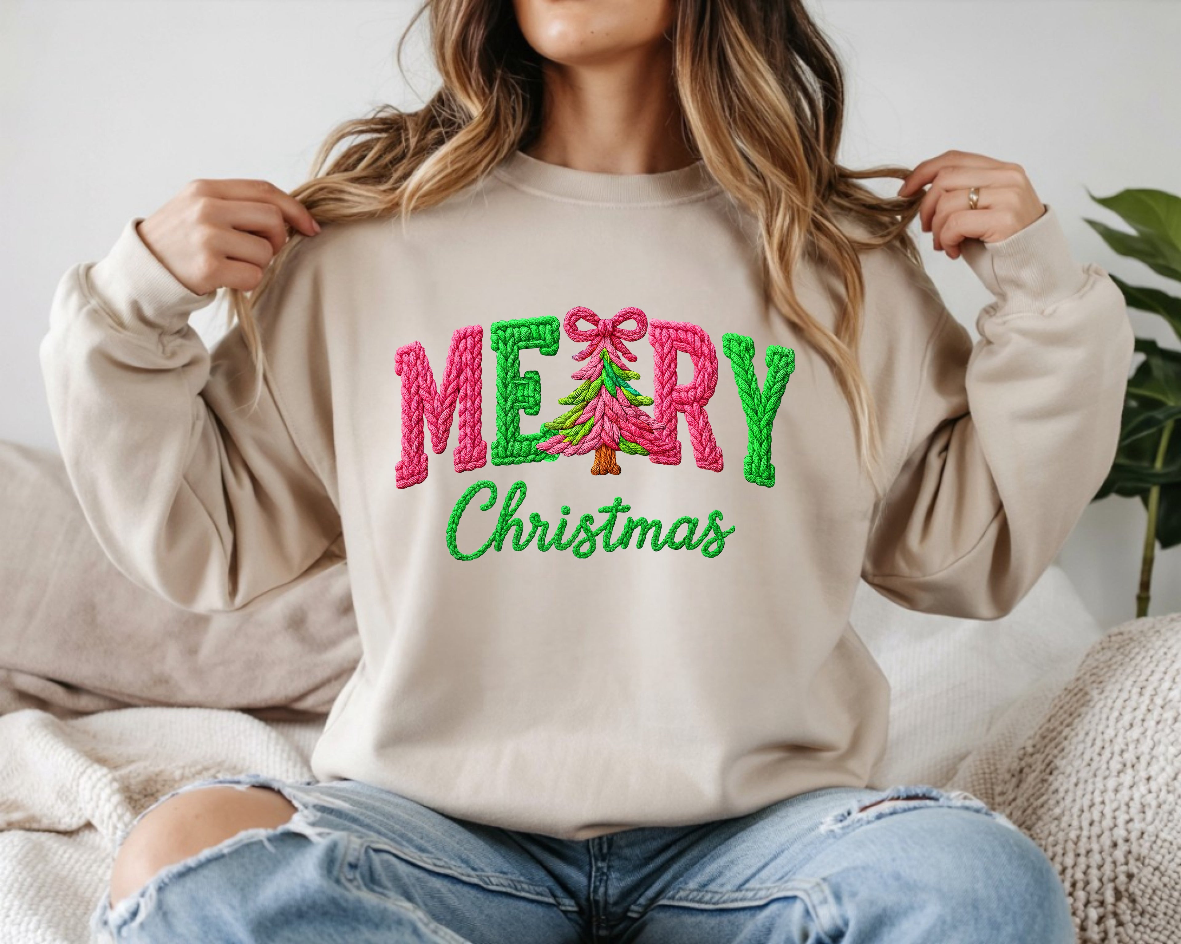 Whimsical Merry Christmas Sweatshirt