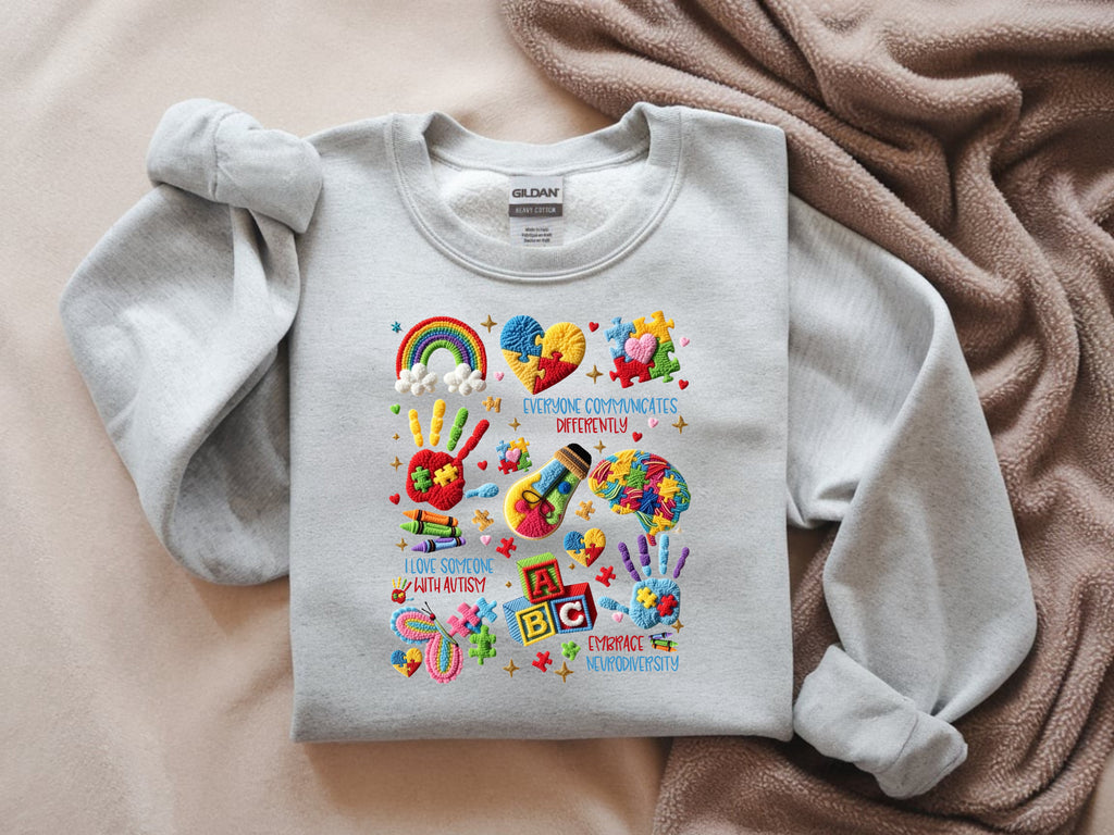 I Love Someone With Autism Sweatshirt - Autism Awareness Apparel