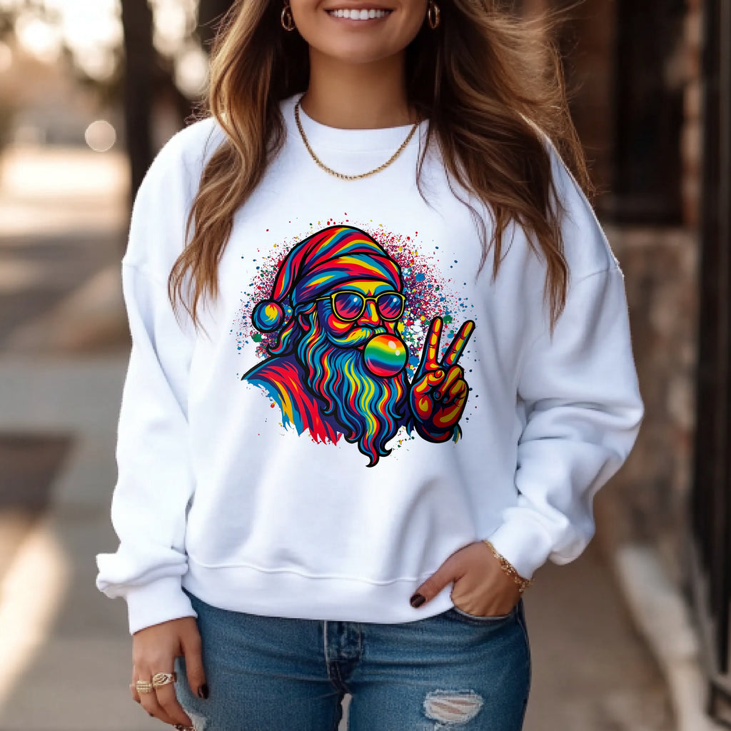 Colorful Santa Sweatshirt