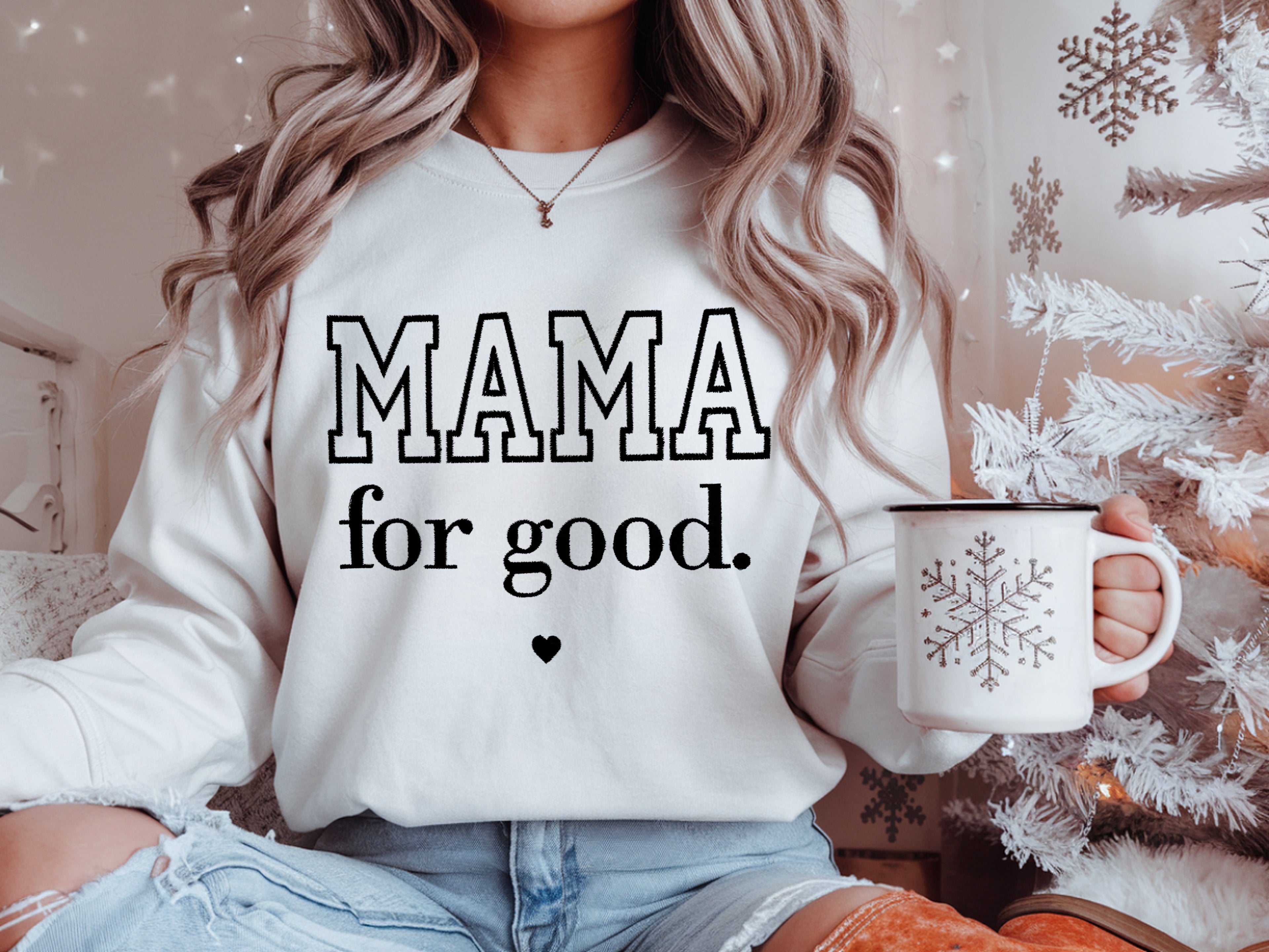Mama for good. Embroidered Sweatshirt