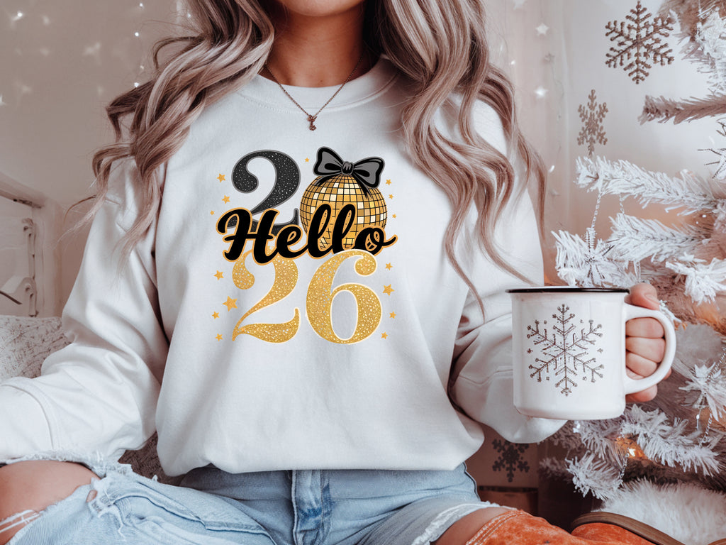 Hello 2026 New Year Sweatshirt