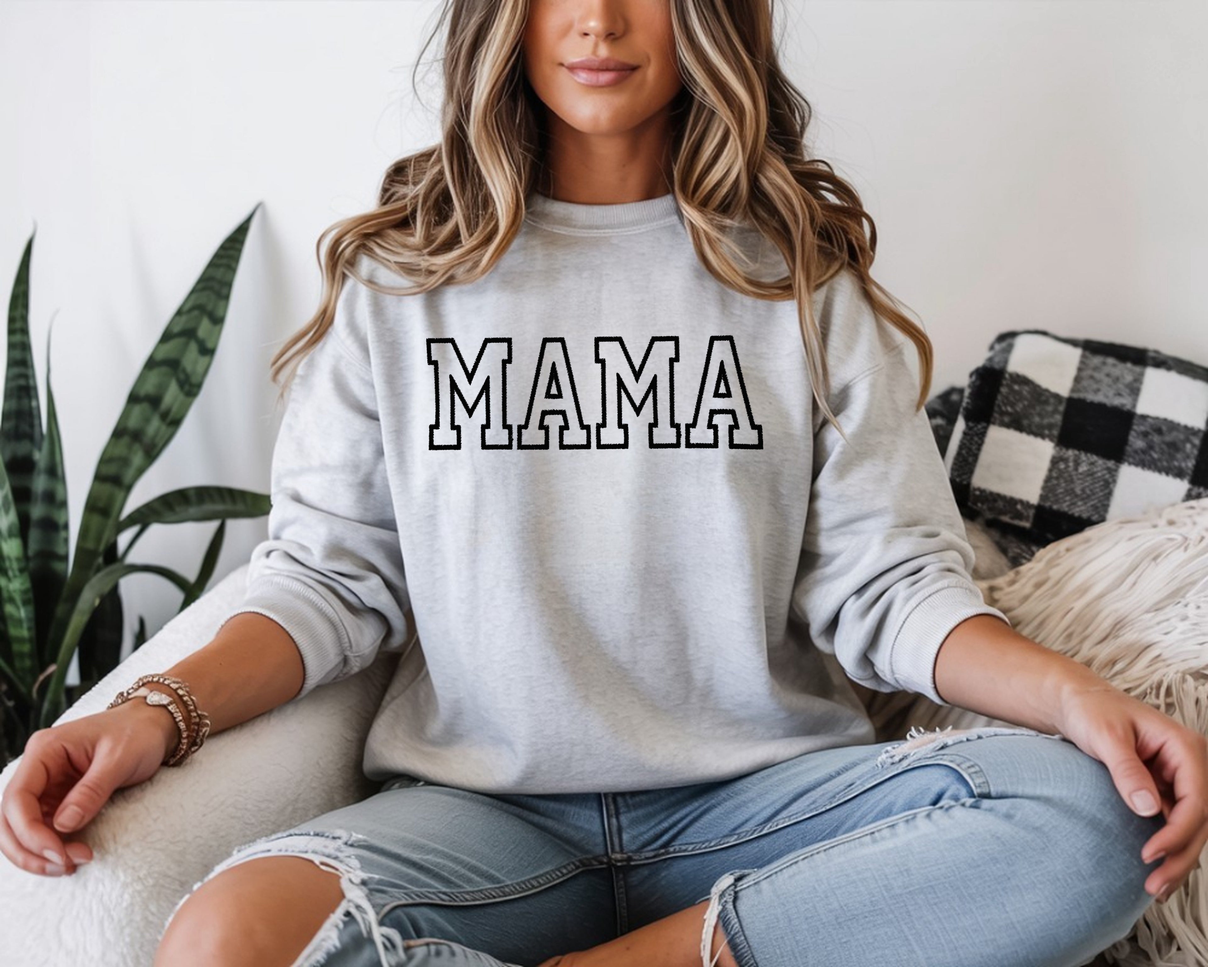 MAMA Embroidered Sweatshirt