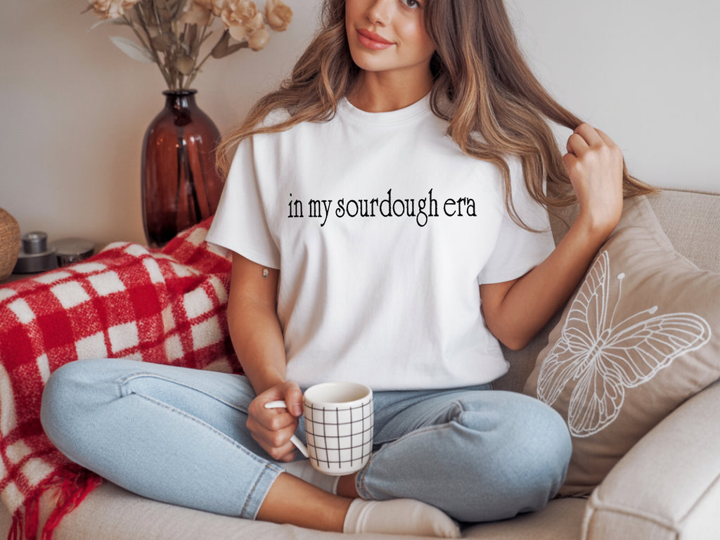 In My Sourdough Era  Embroidered T-Shirt