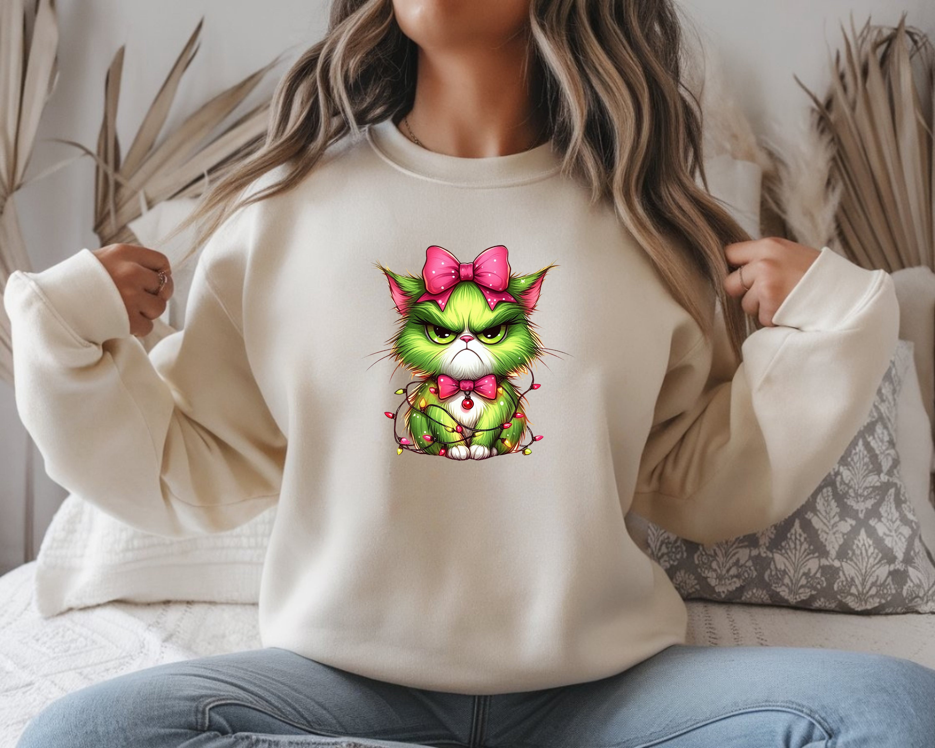 Grumpy Colorful Cat Sweatshirt