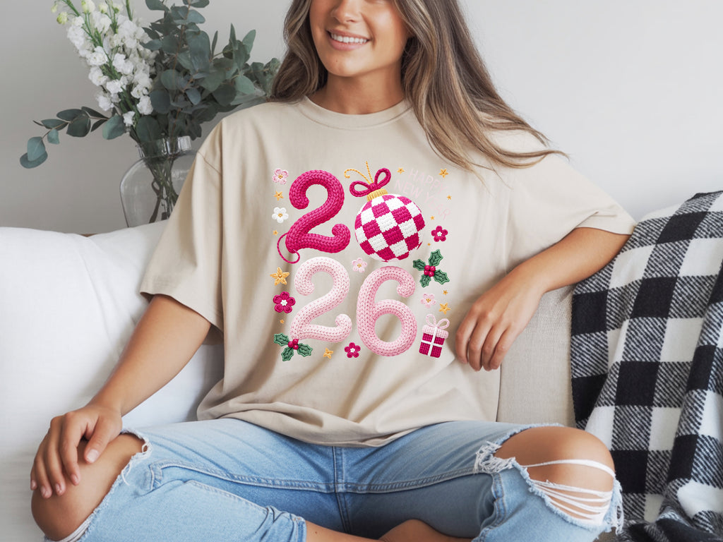 2026 Faux Yarn Vibe T-Shirt