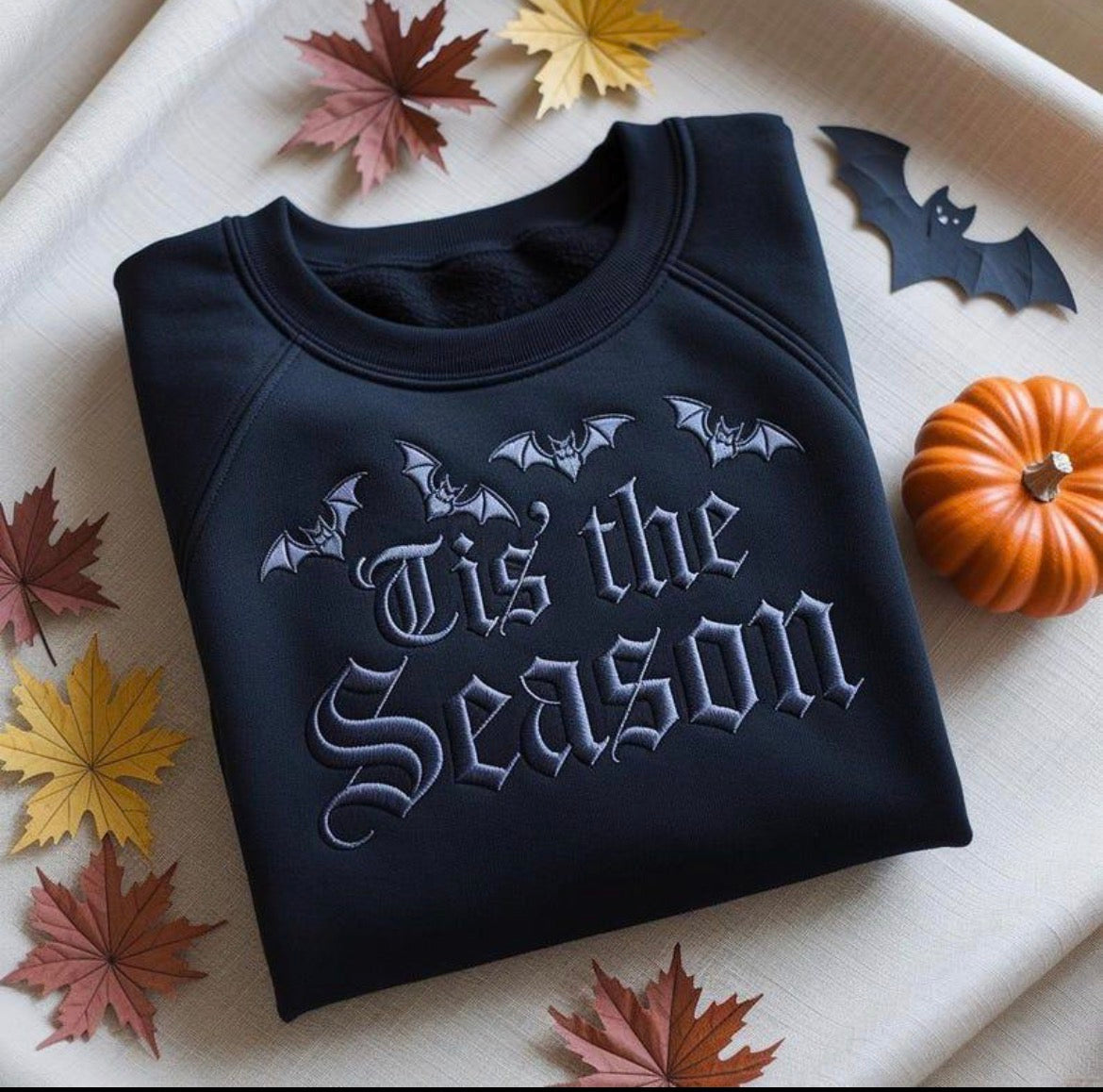 Tis The Season Embroidered Sweatshirt