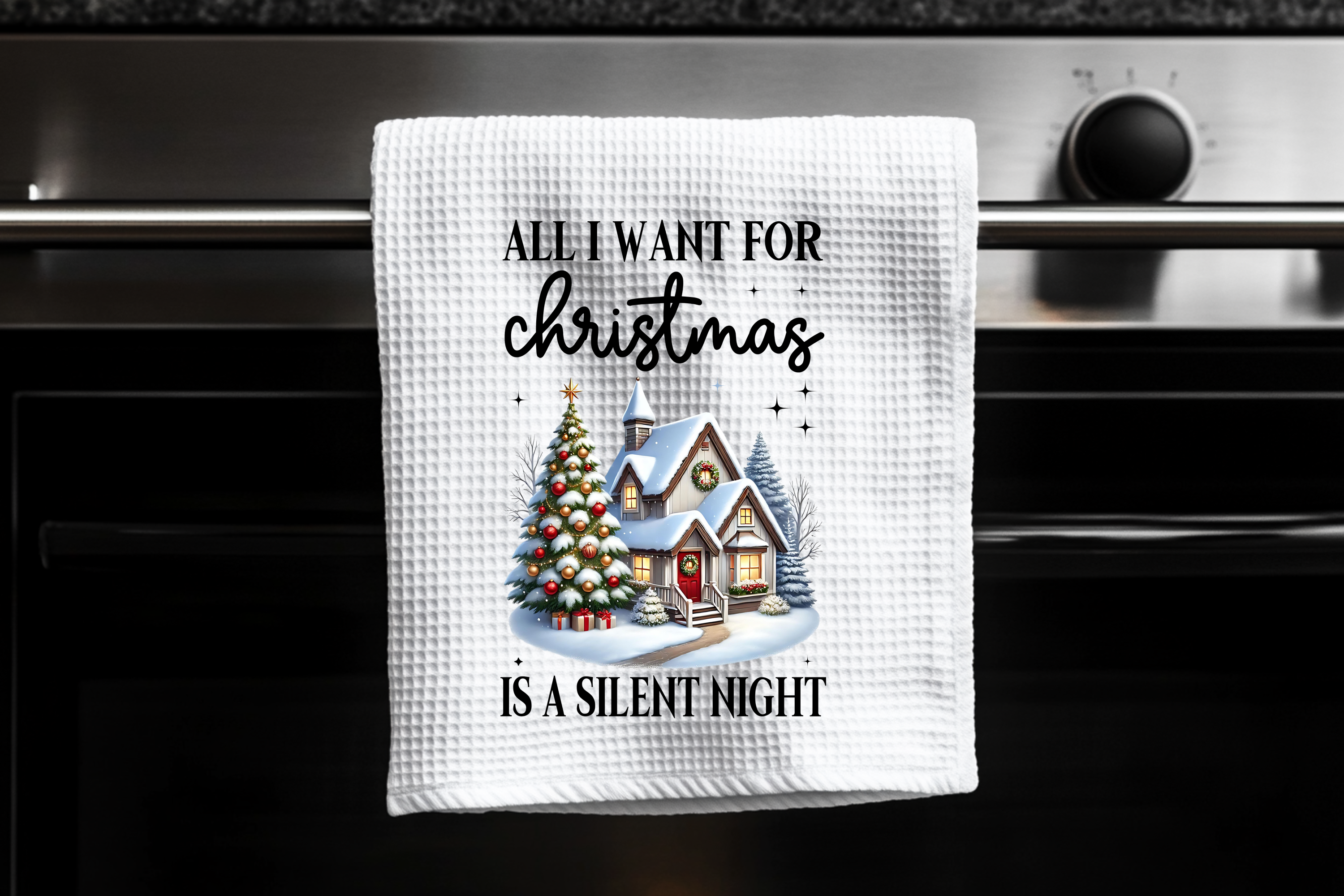 Silent Night - Holiday Kitchen Towel