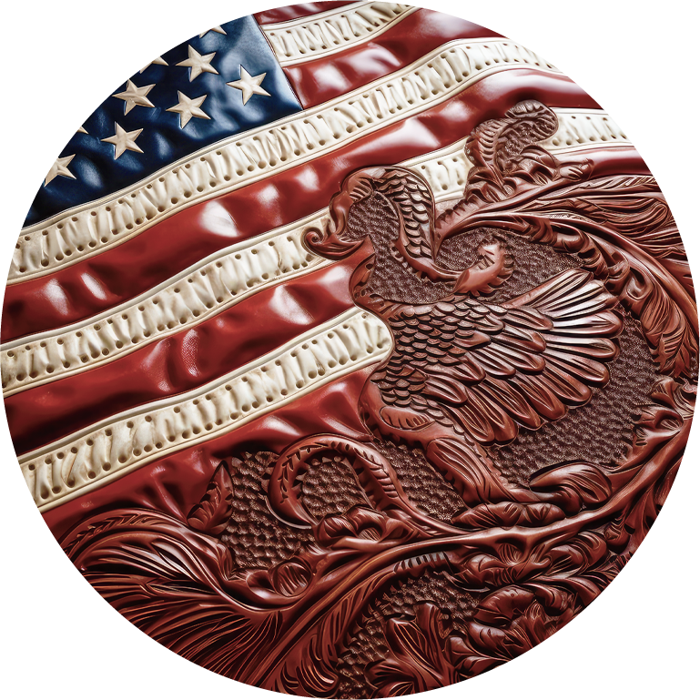 Patriotic American Flag  Car Coaster - Set of 2