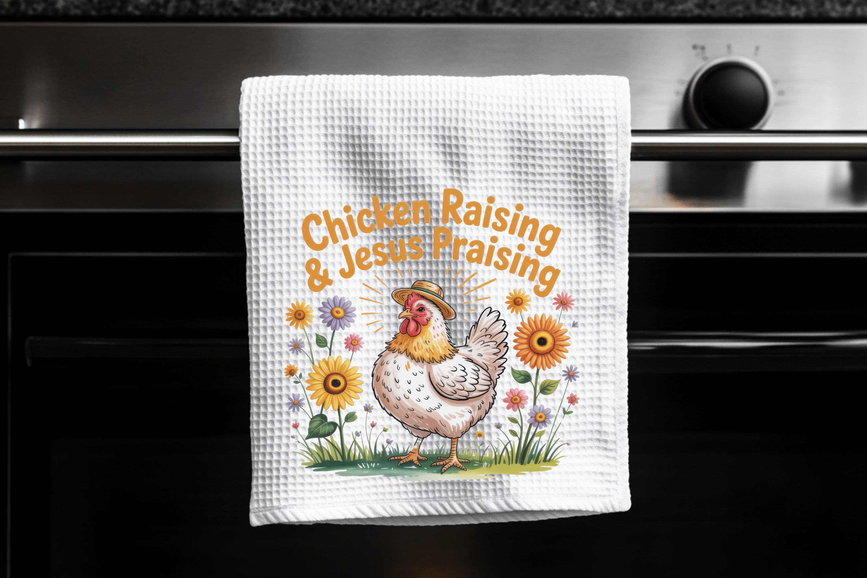 Chicken Raising-Faith Kitchen Towel