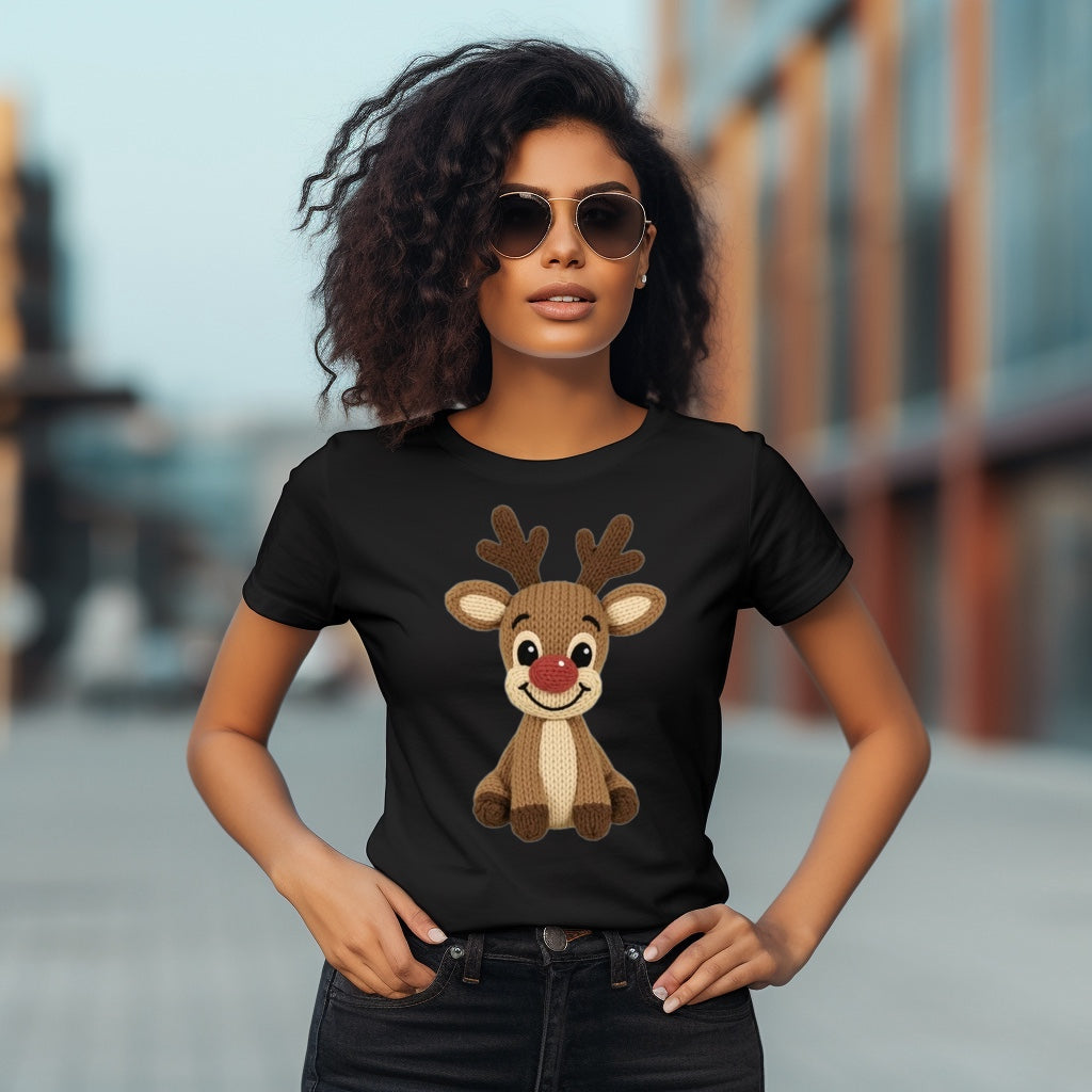 Festive Knit Boy Reindeer T-Shirt