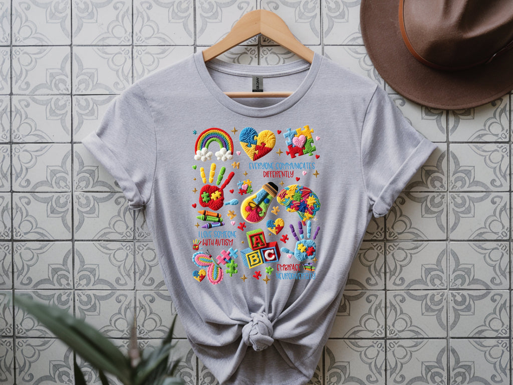 Embrace Neurodiversity Autism T-Shirt – I Love Someone with Autism Tee