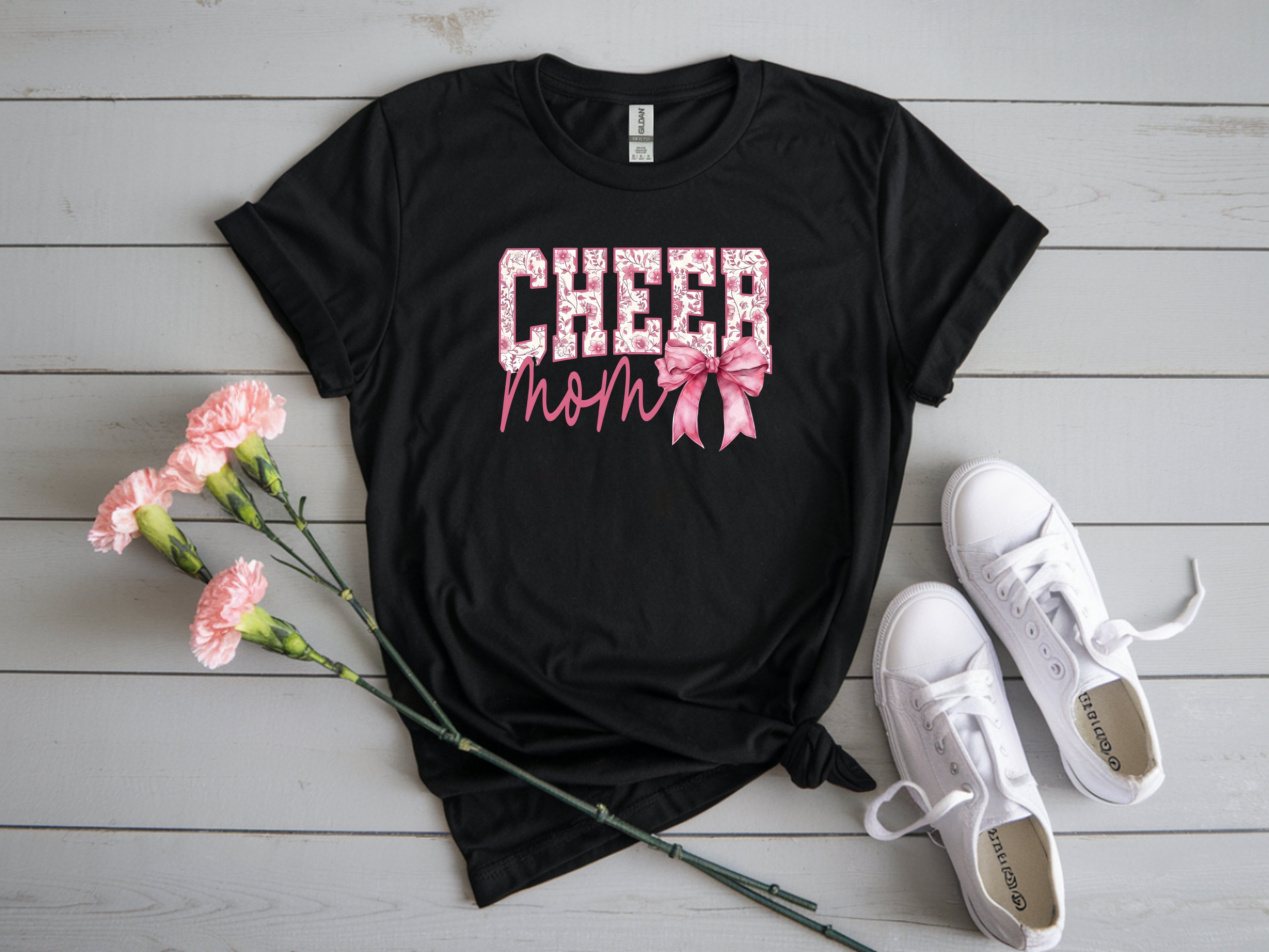 Cheer Mom T-Shirt – Proud Cheerleader Mom Graphic Tee