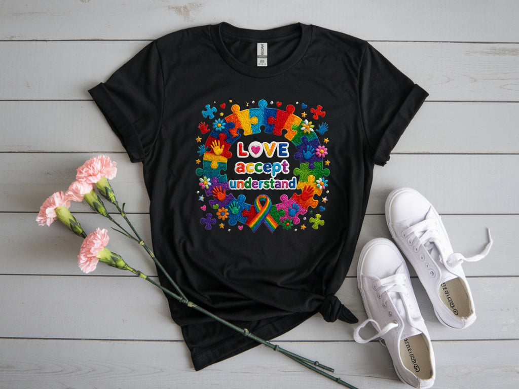 Love, Accept, Understand Autism T-Shirt – Autism Awareness Tee