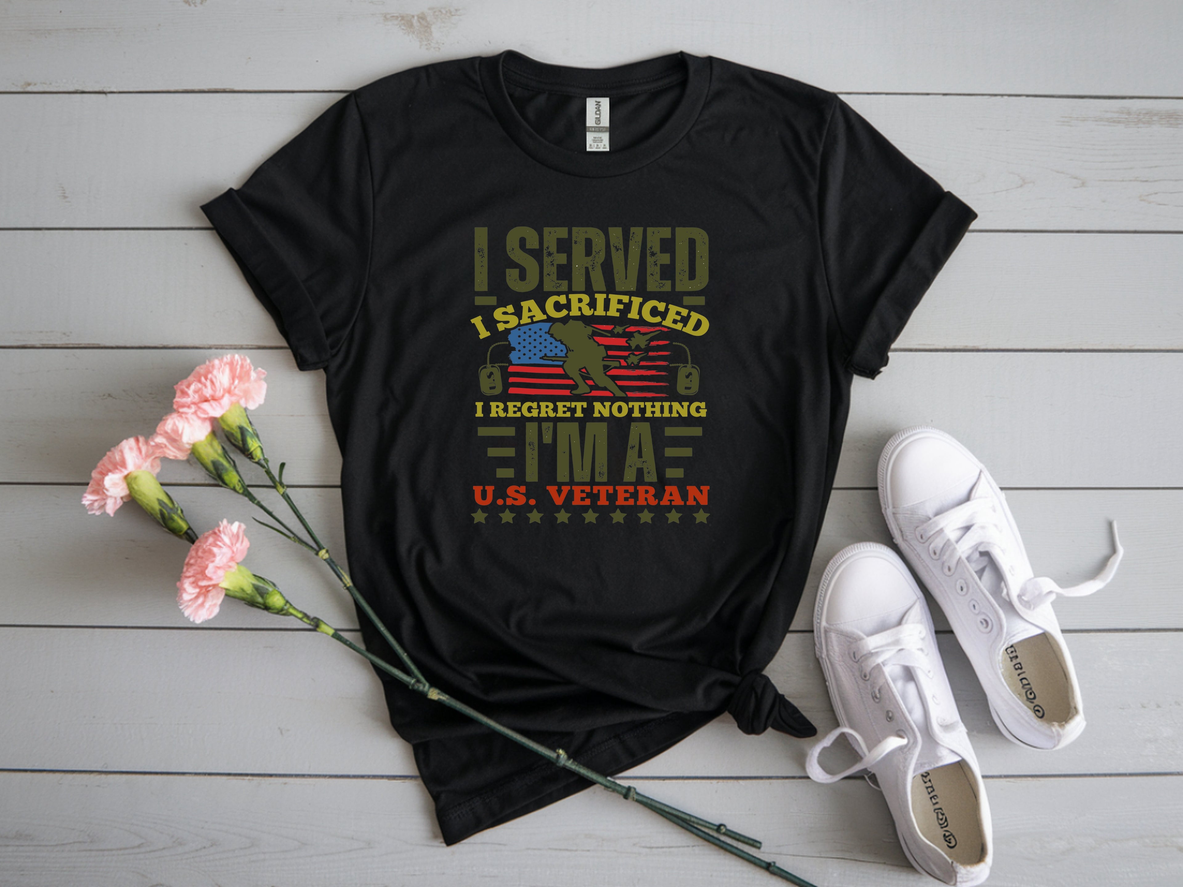 I Served, I Sacrificed, I Am a U.S. Veteran T-Shirt – Proud Veteran Tee