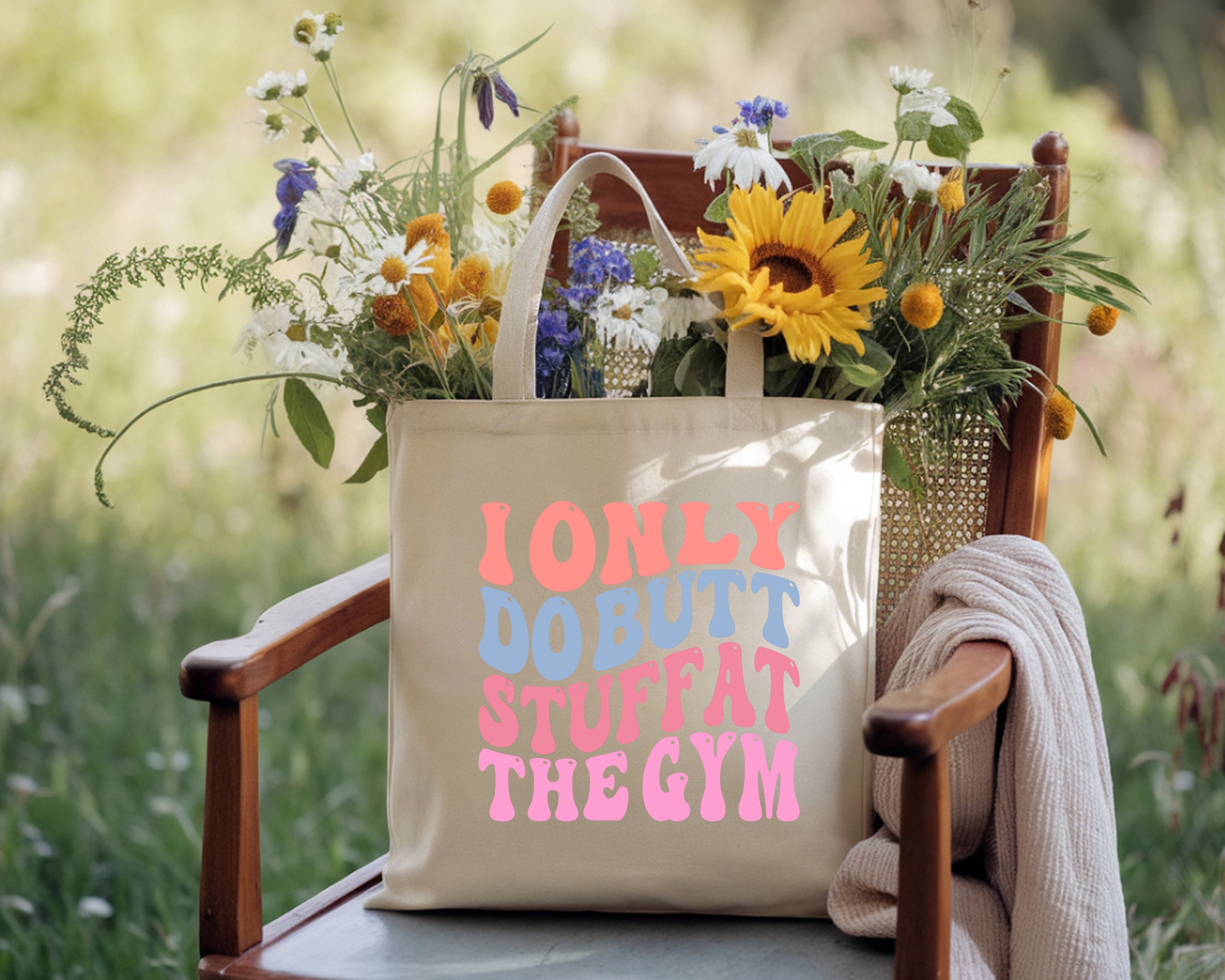 I Only Do Butt Stuff At The Gym Eco-Friendly Canvas Tote