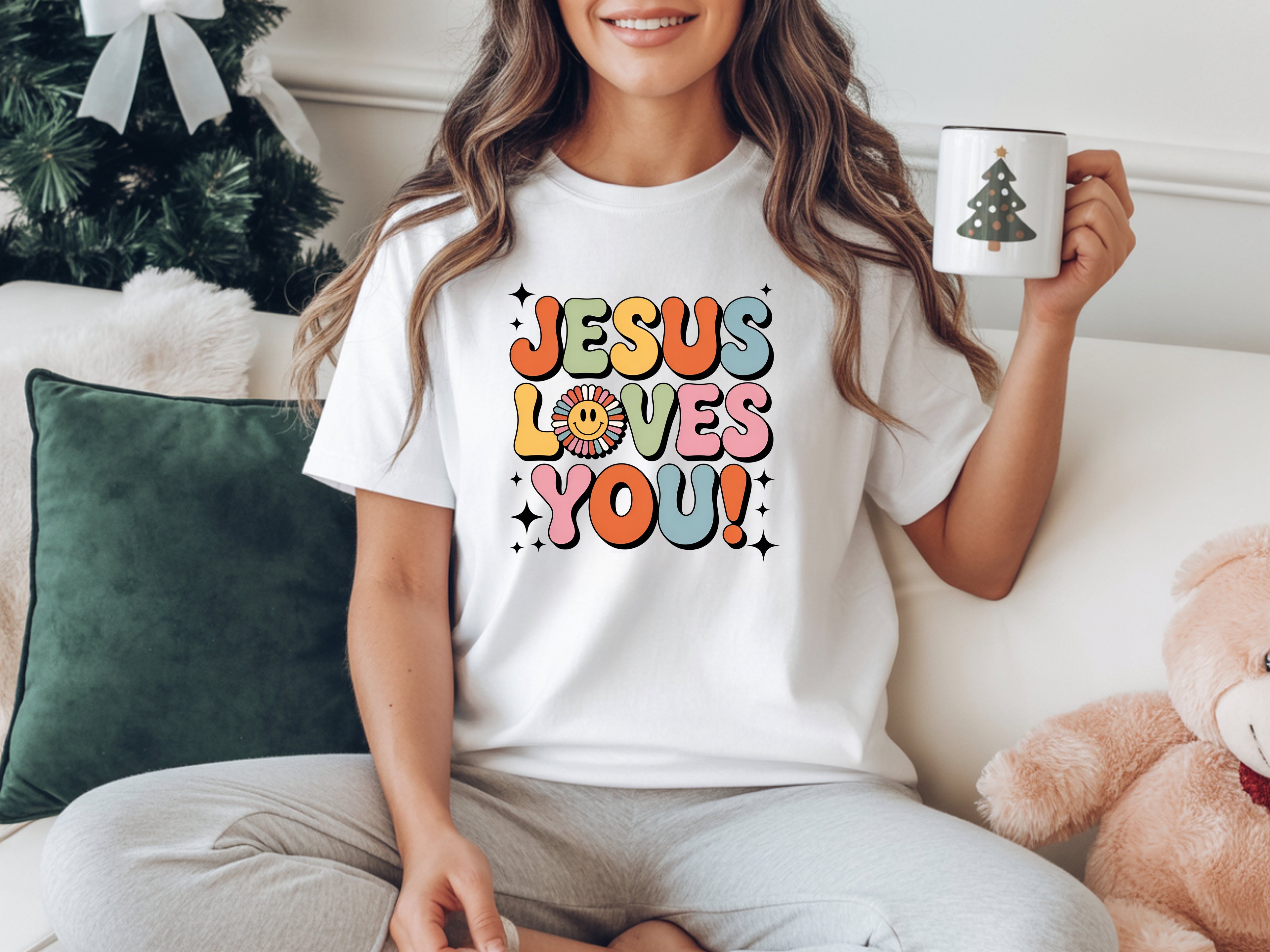 Jesus Loves You Retro Vibe T-Shirt