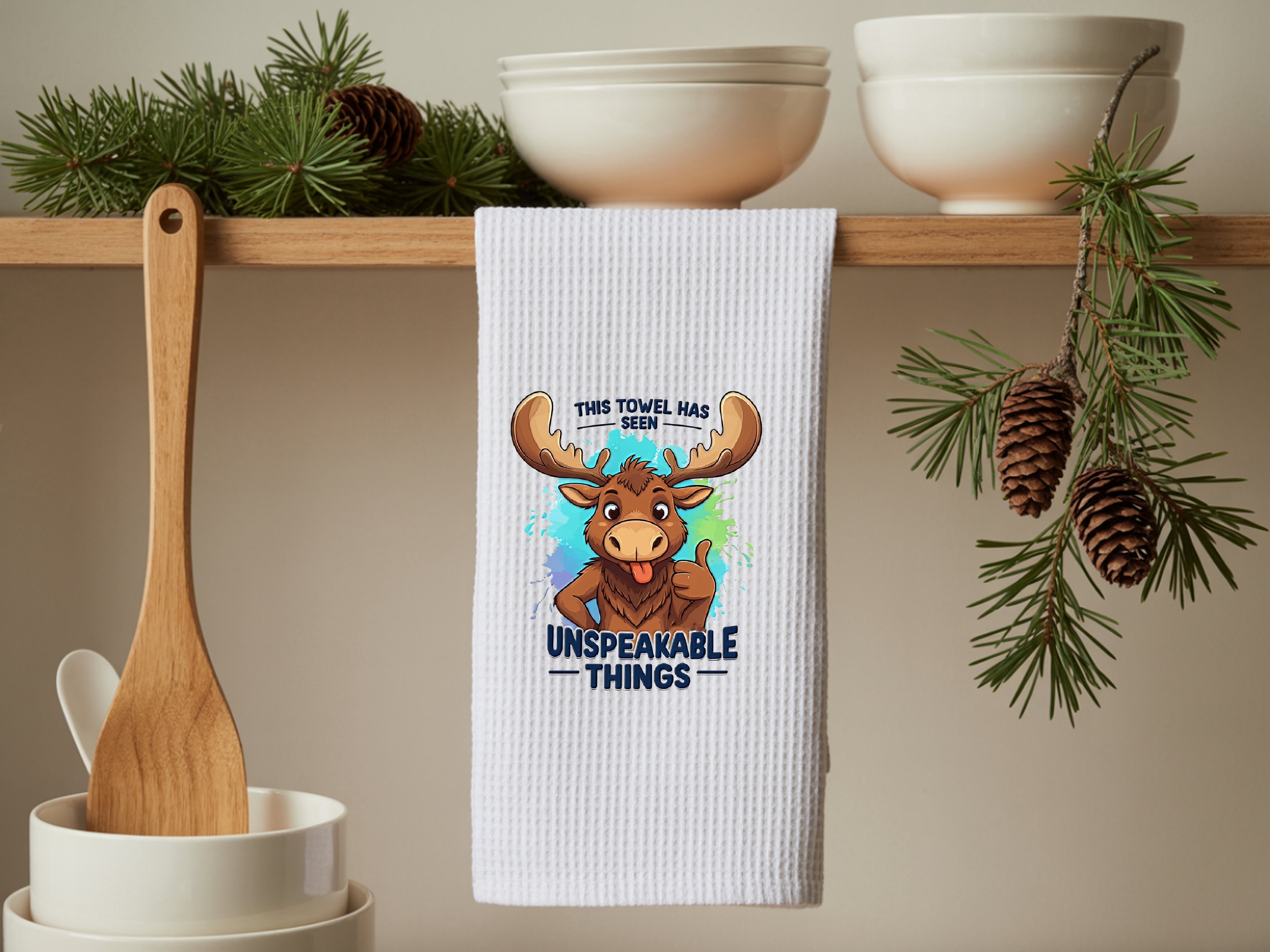 Unspeakable Things - Funny Kitchen Towel