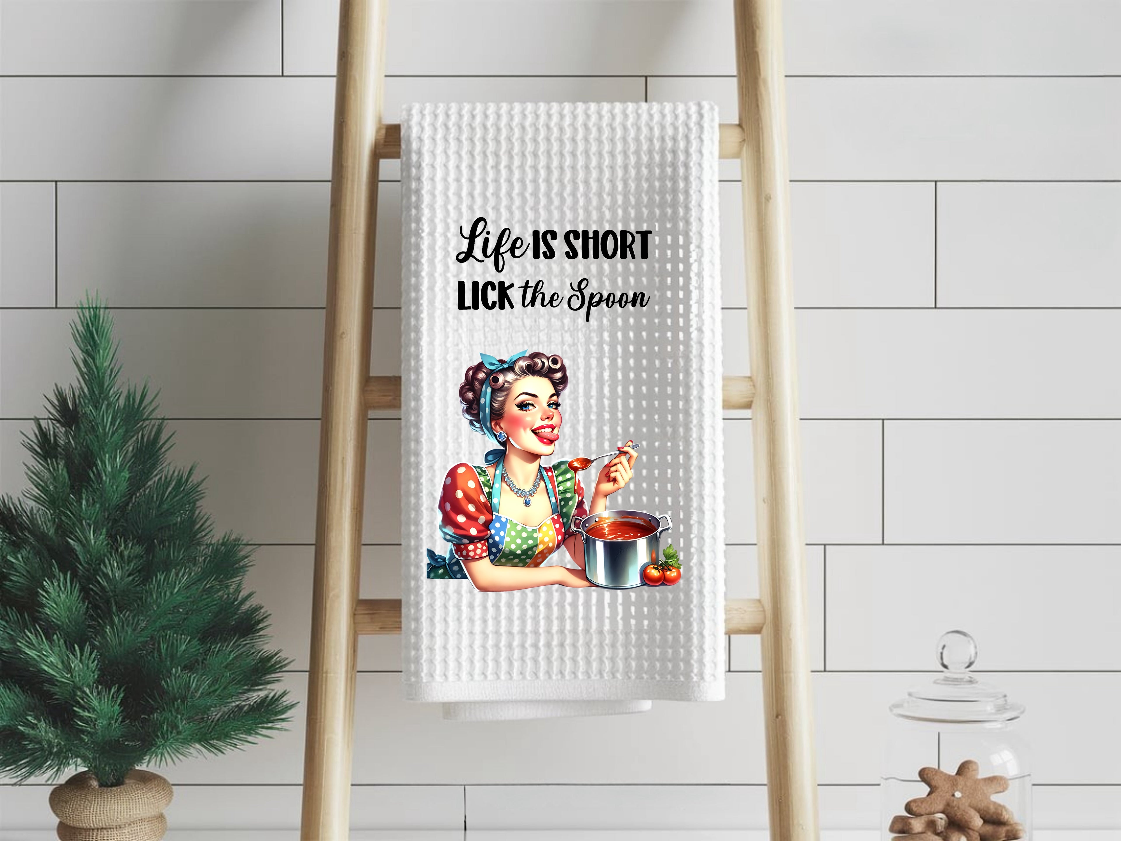 Lick the Spoon- Kitchen Towel