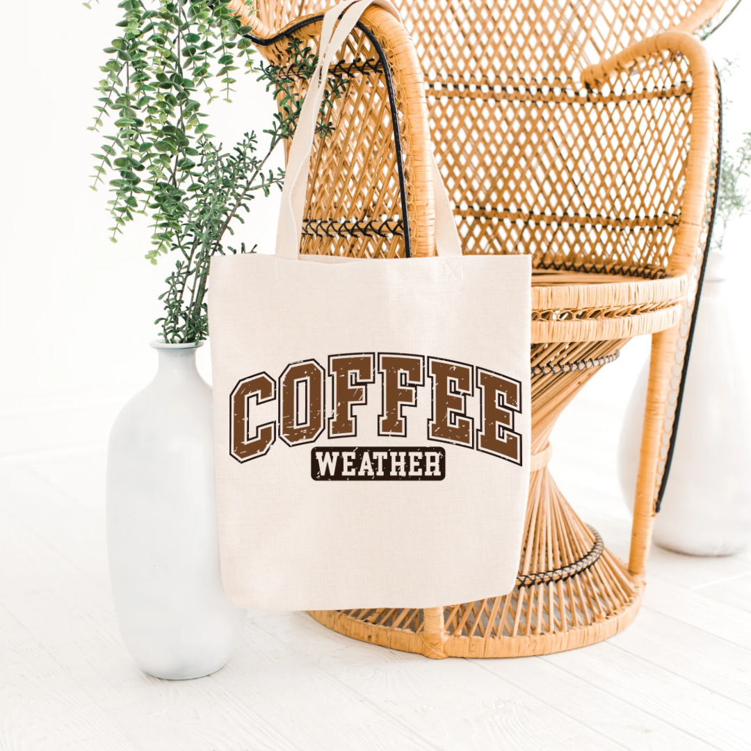 Coffee Weather Eco-Friendly Canvas Tote
