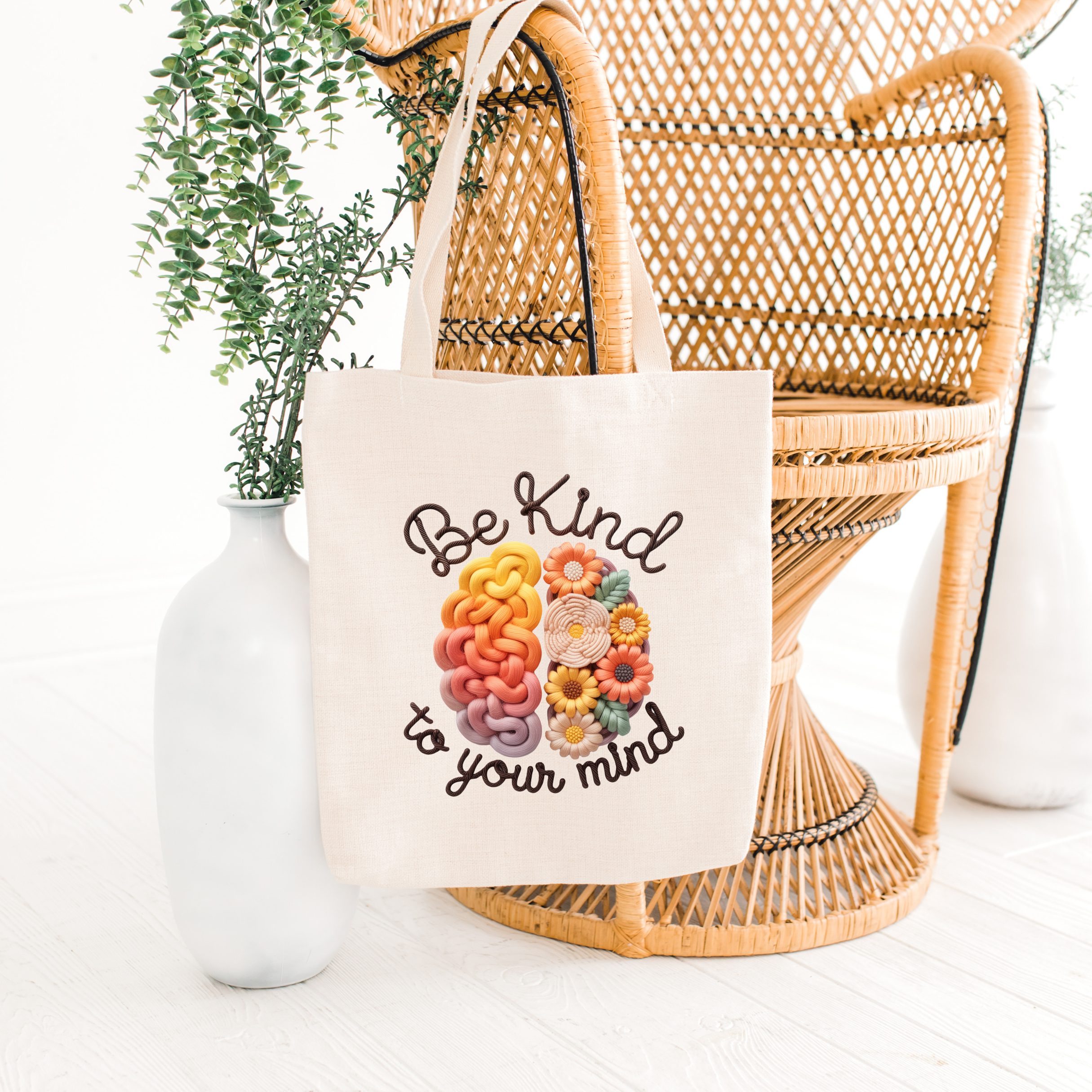Be Kind To Your Mind Eco-Friendly Canvas Tote