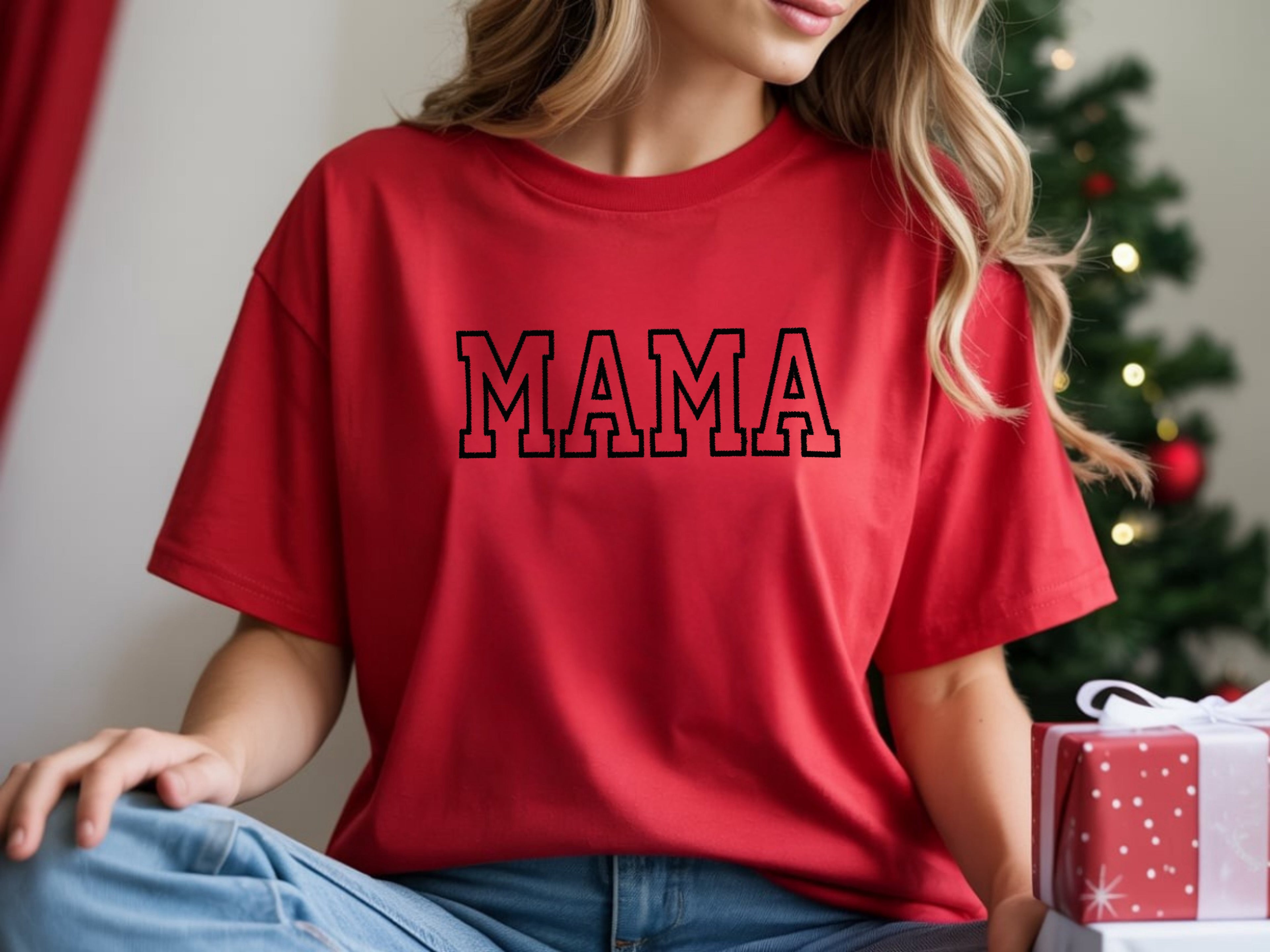 Mama Embroidered T-Shirt